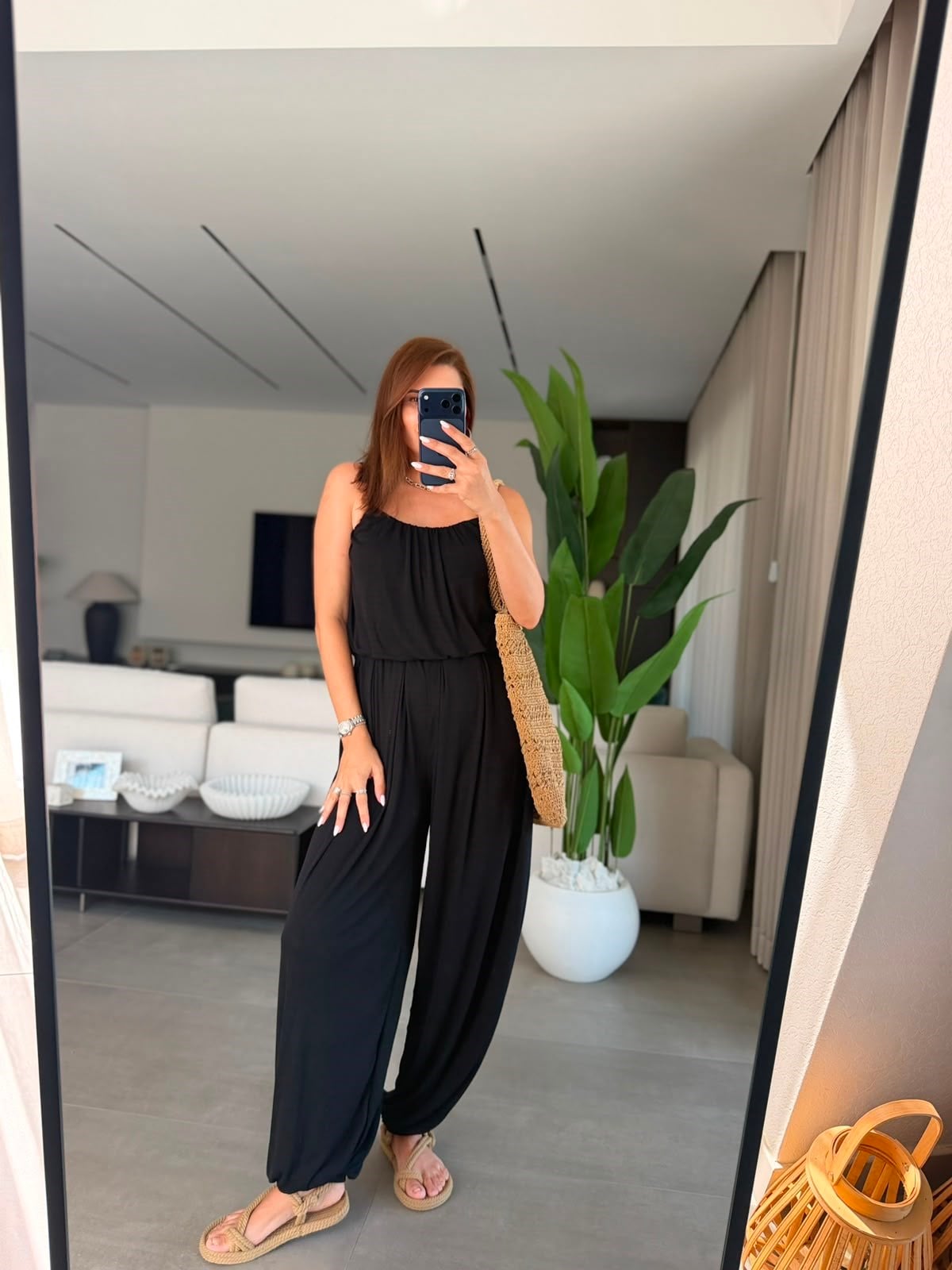Siyah Elara Crop Şalvar Takım