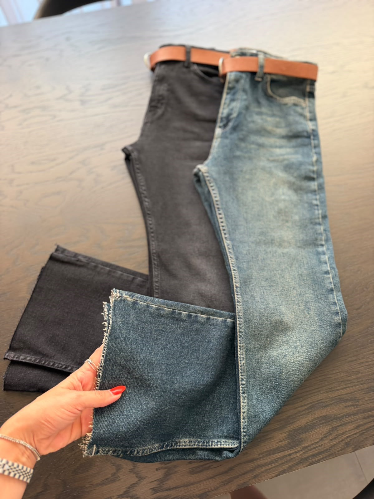 Siyah Kemerli Jolie Pantolon