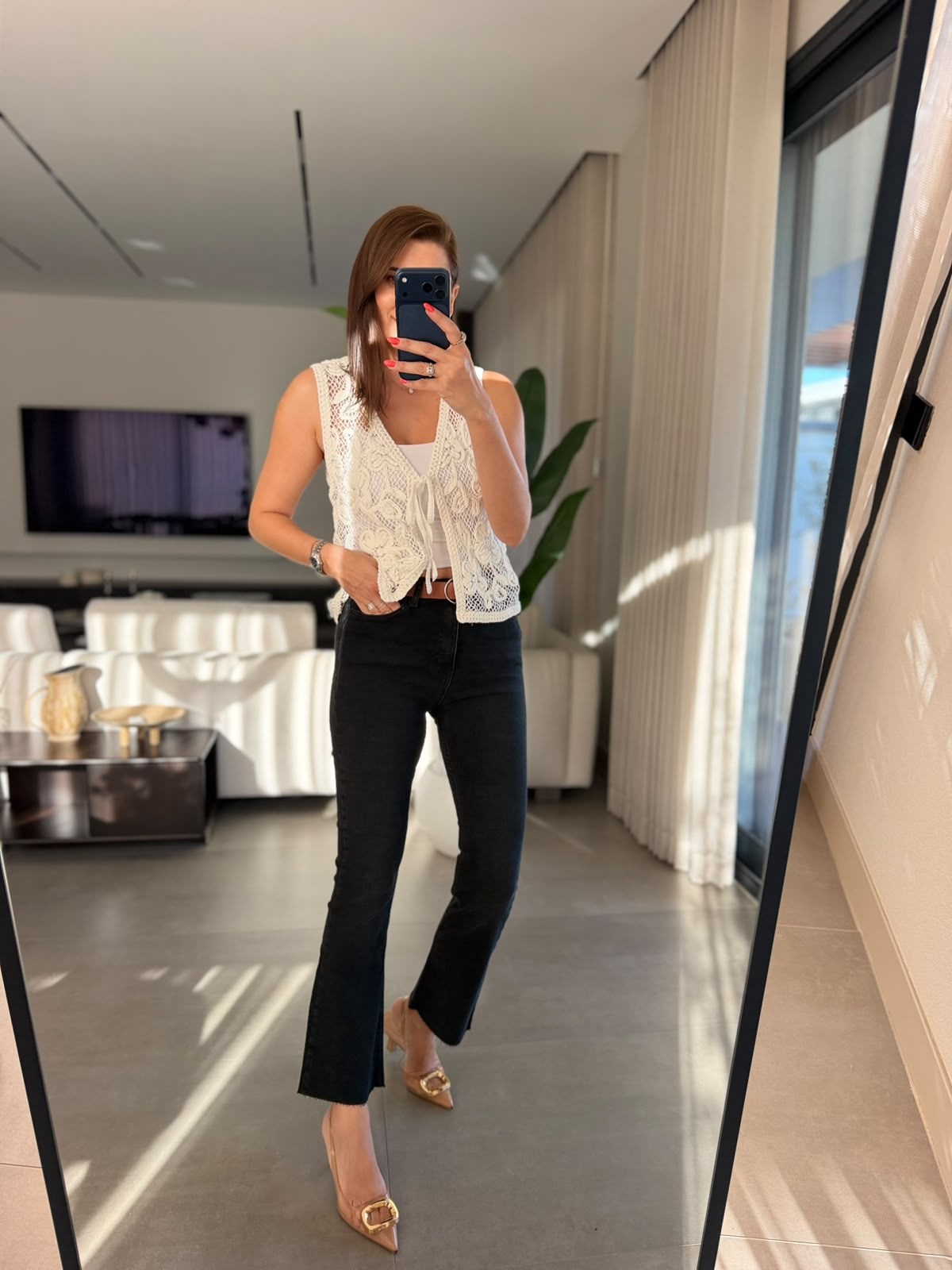 Siyah Kemerli Jolie Pantolon