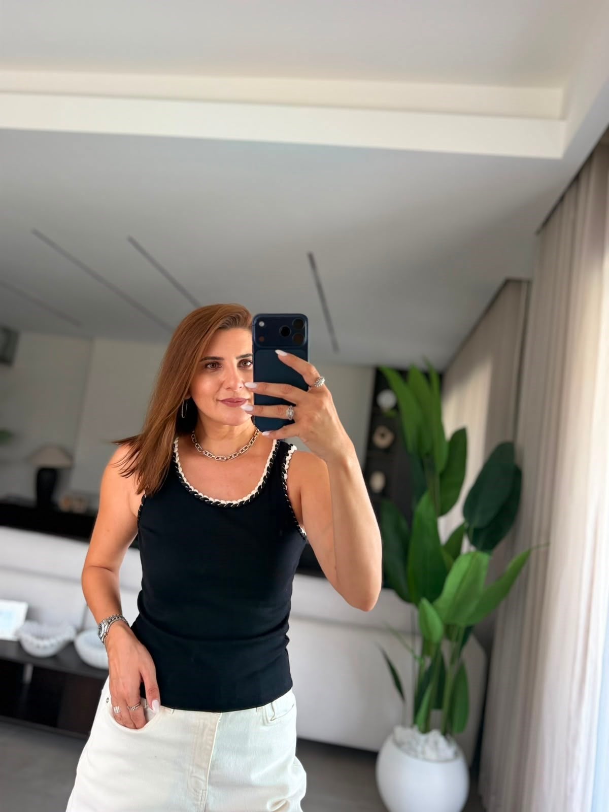 Siyah Örgü Detaylı Fitilii Atlet