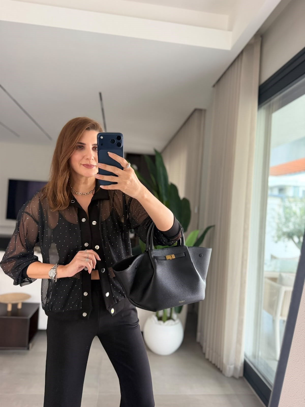 Siyah Pırıltı Tül Takım