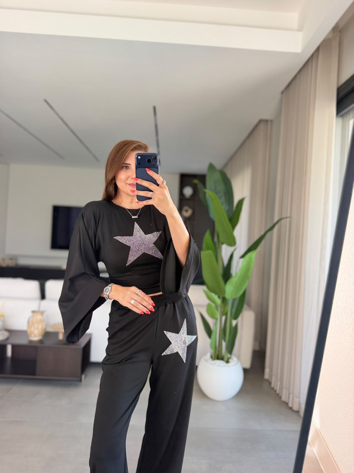 Siyah Starlite Yıldız Takım