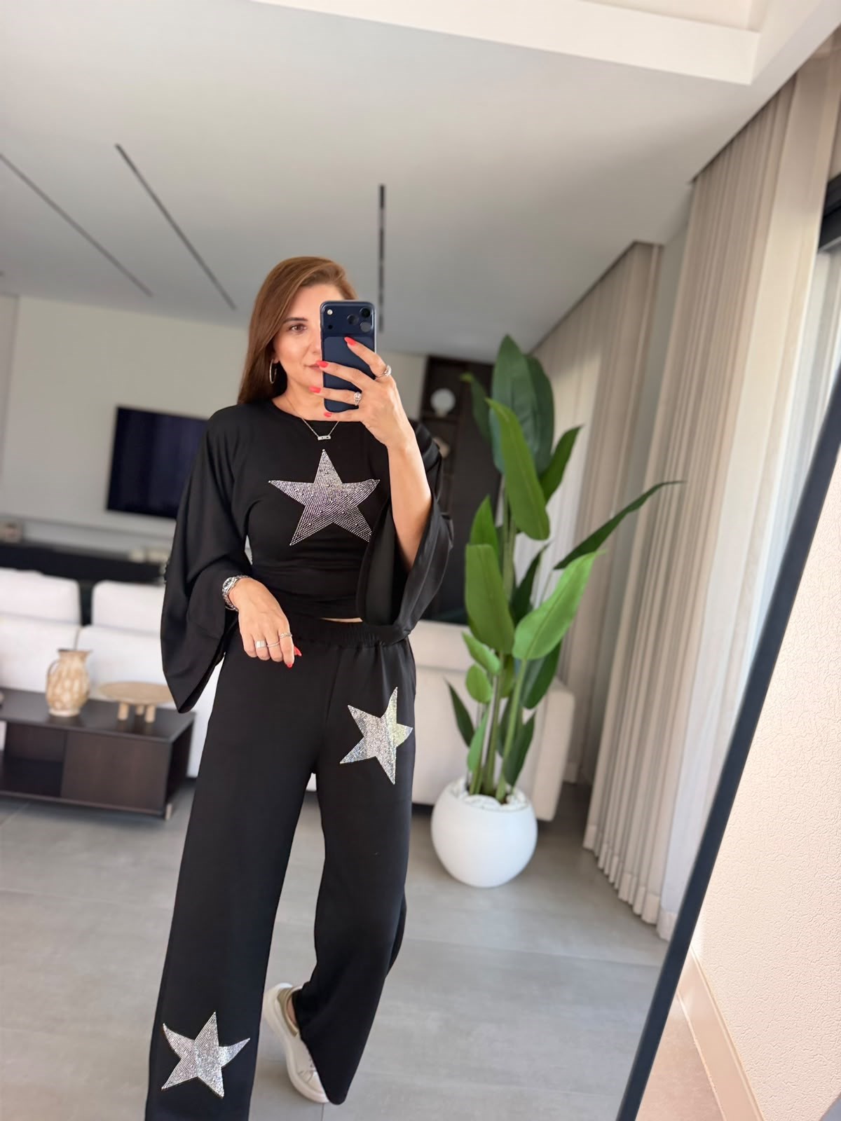 Siyah Starlite Yıldız Takım