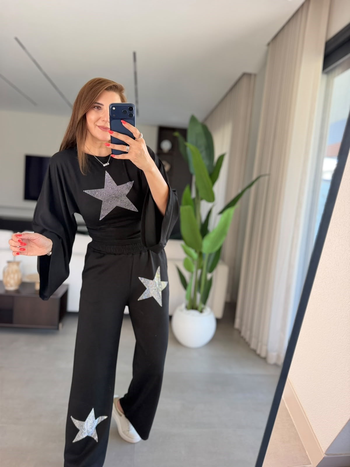 Siyah Starlite Yıldız Takım