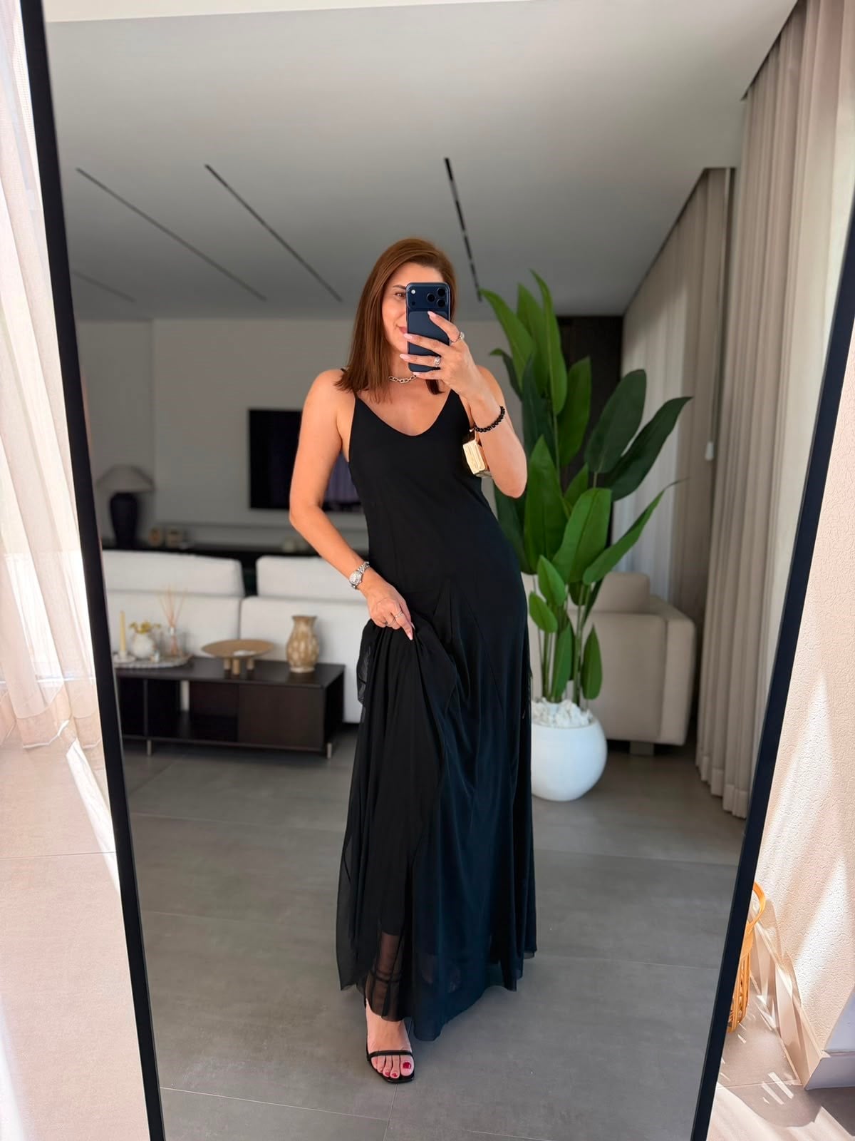 Siyah Zr Model Tül Elbise