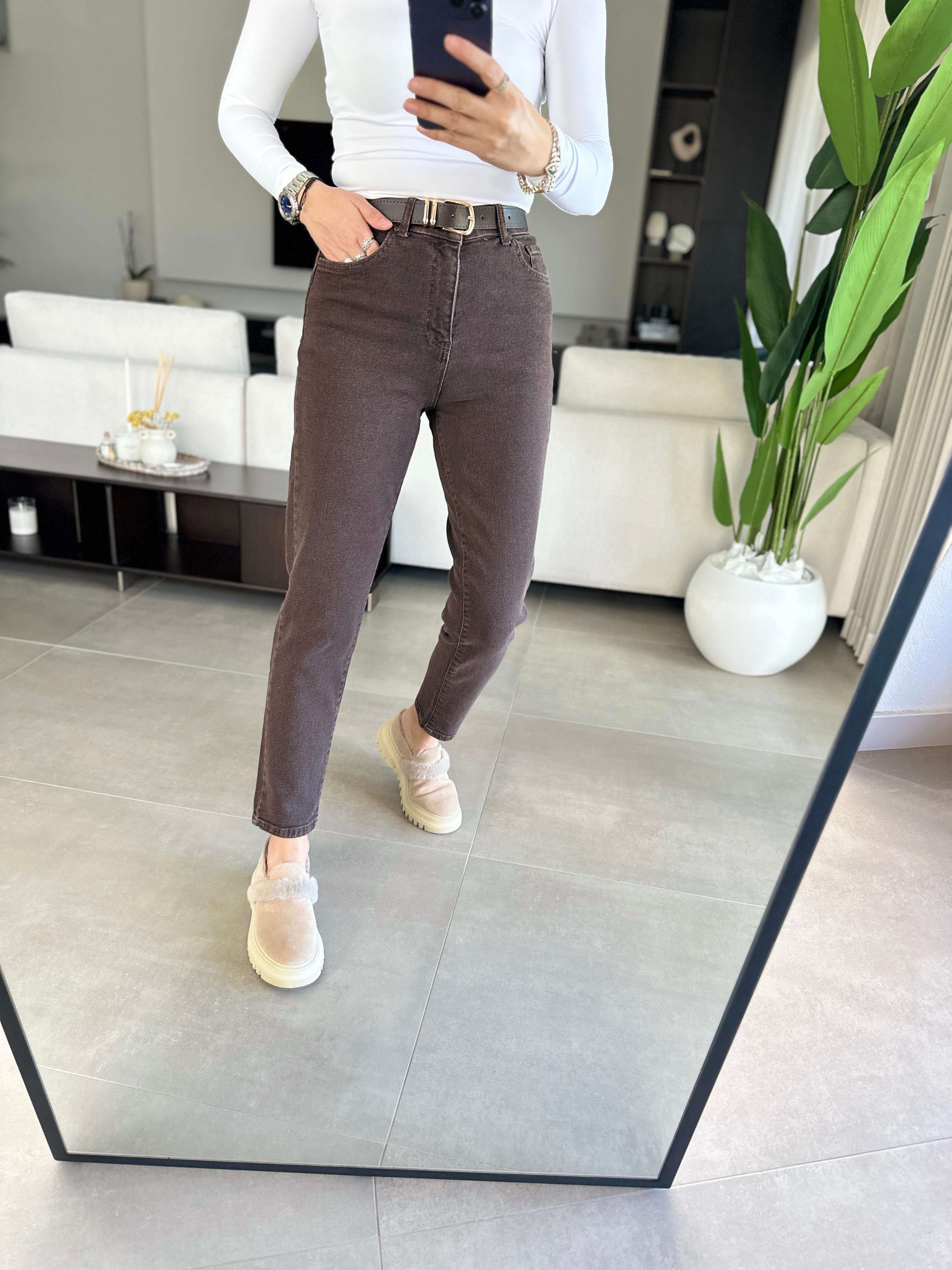 Slim Fit Kemerli Jean