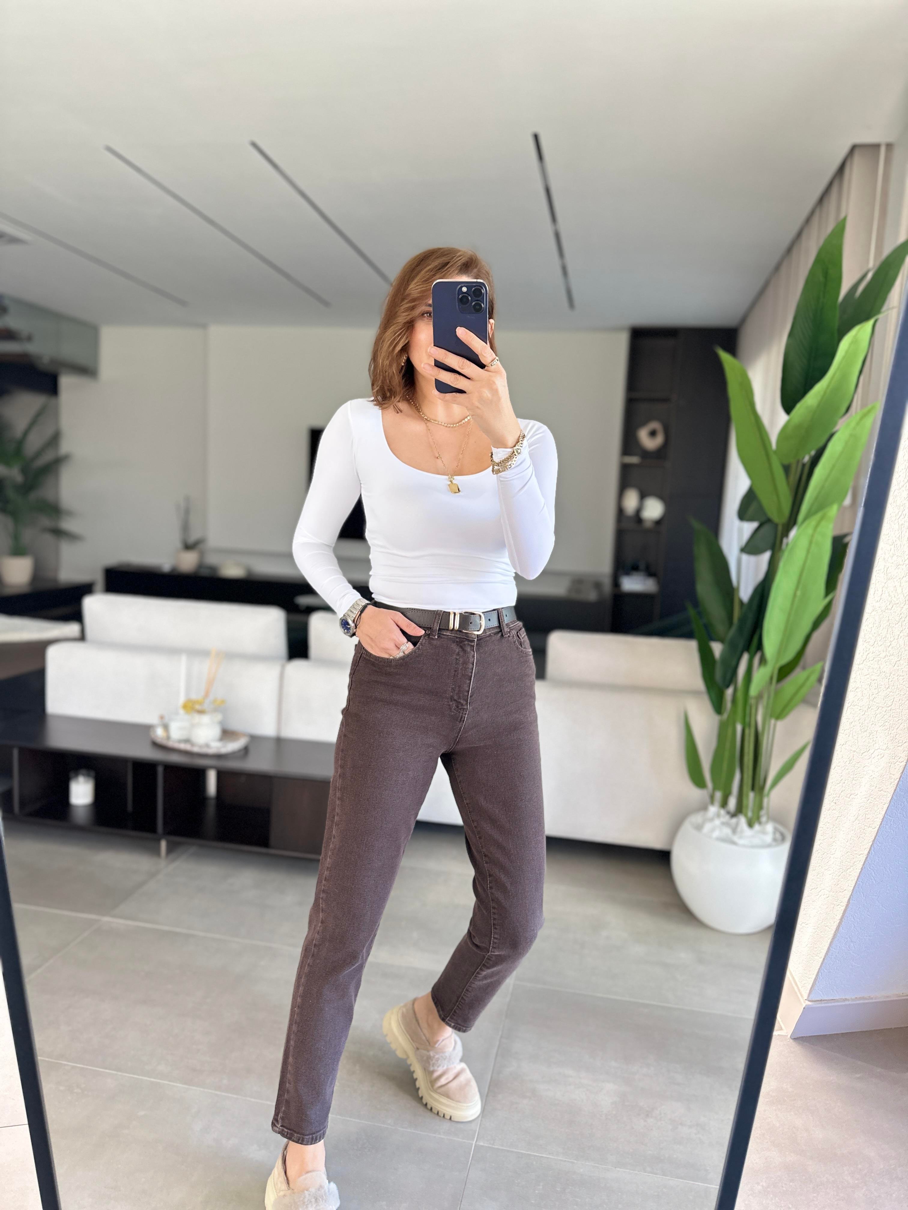 Slim Fit Kemerli Jean