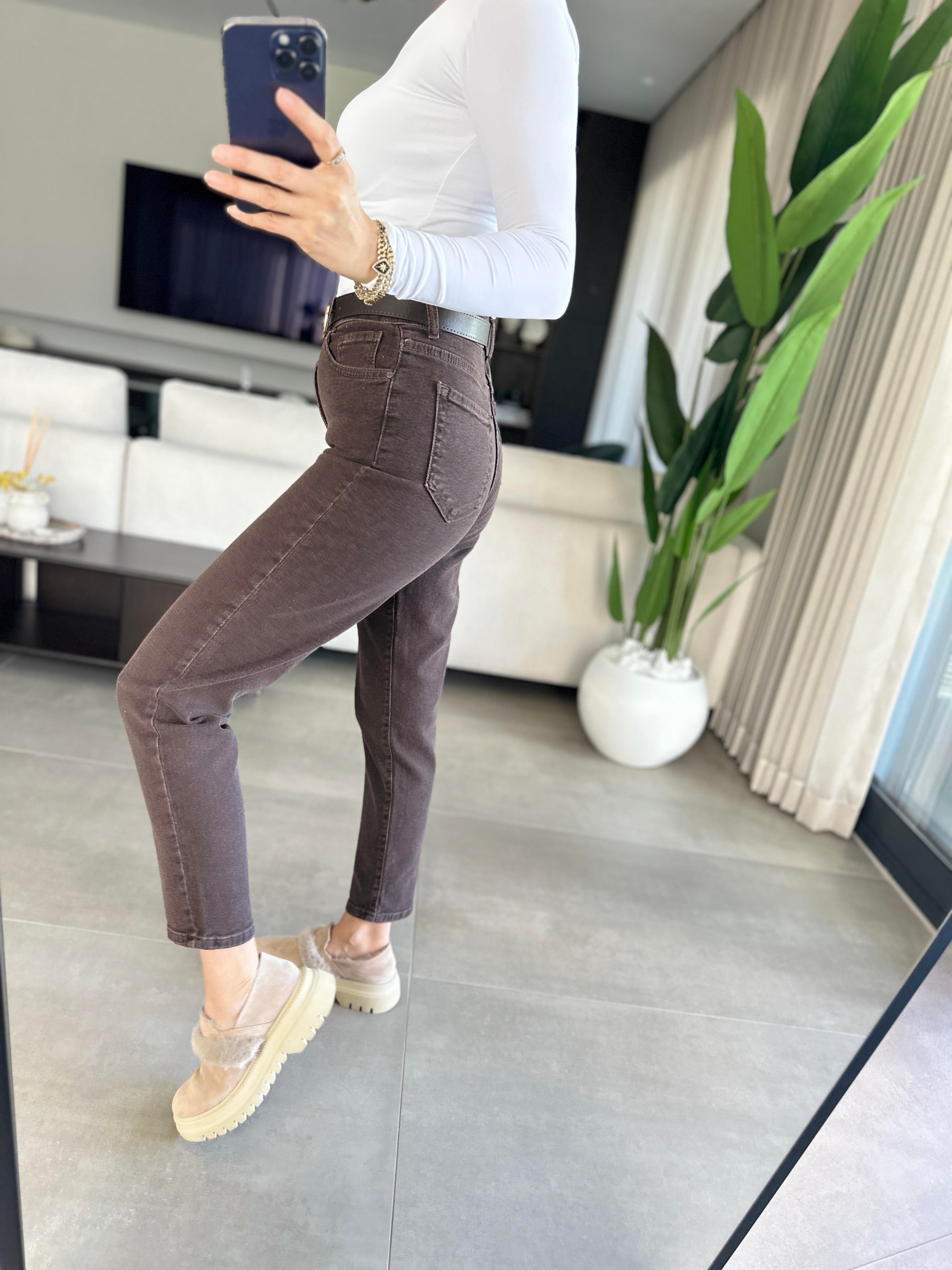 Slim Fit Kemerli Jean