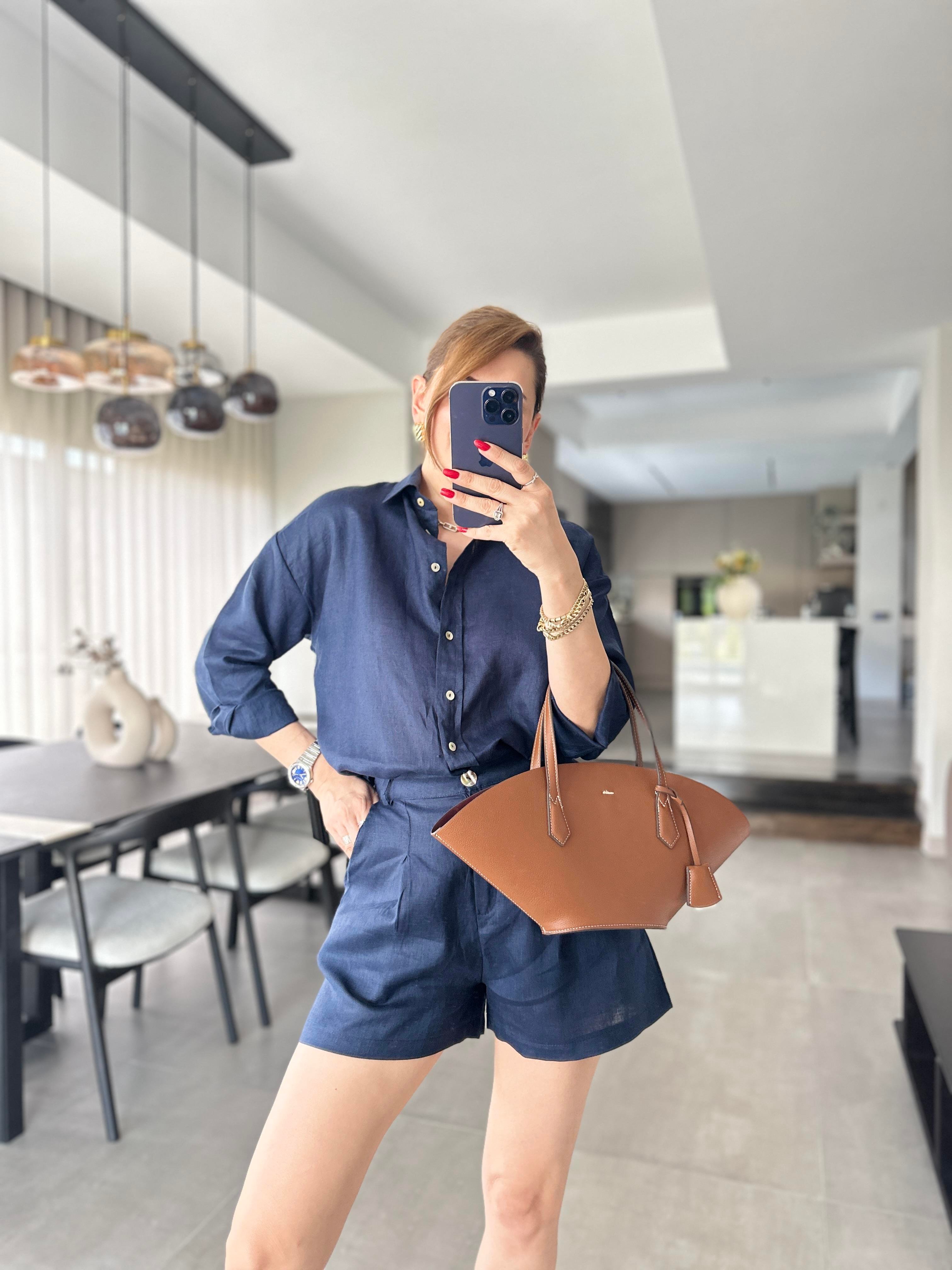 Sofia Şort Keten Takım