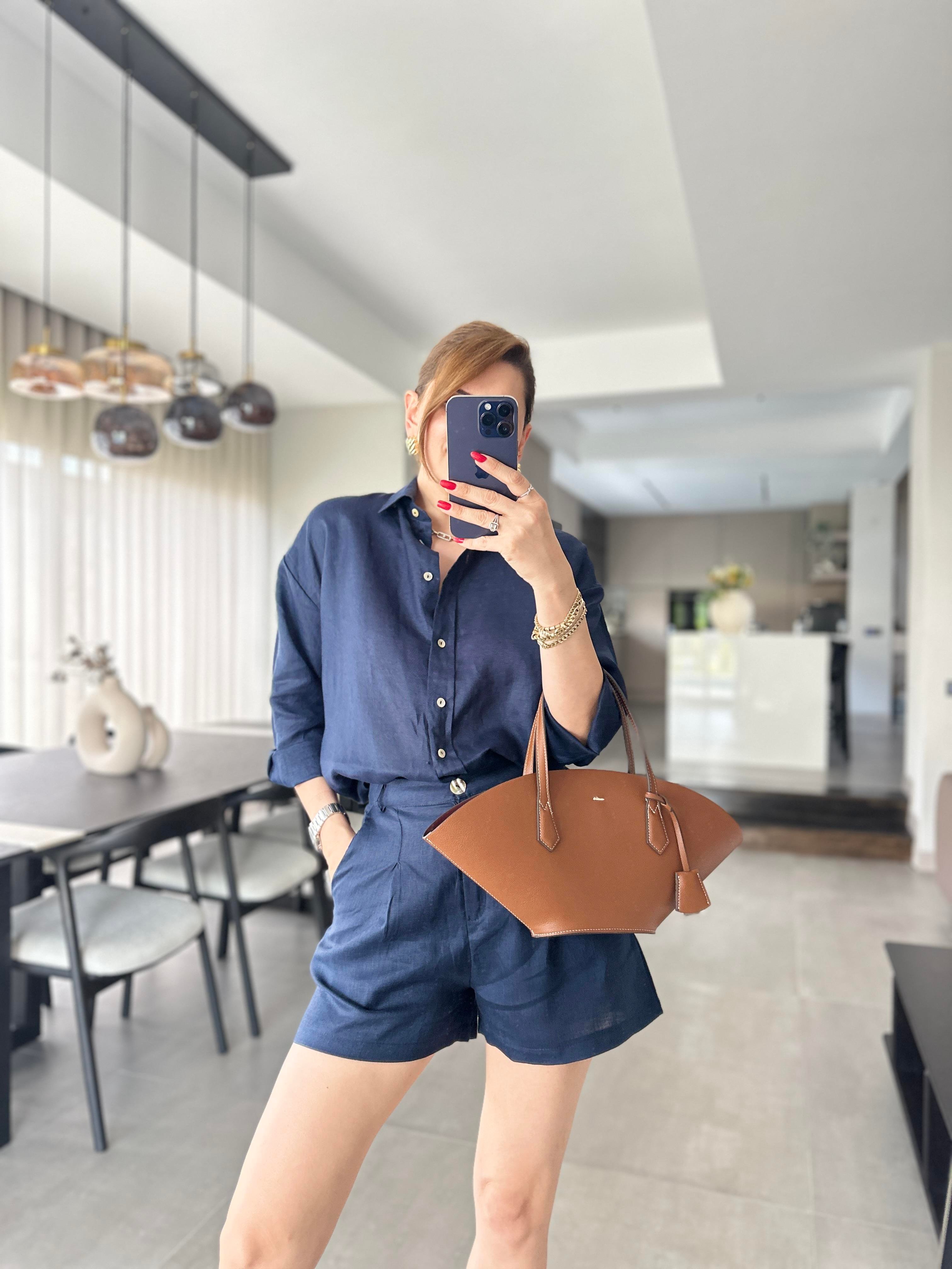 Sofia Şort Keten Takım