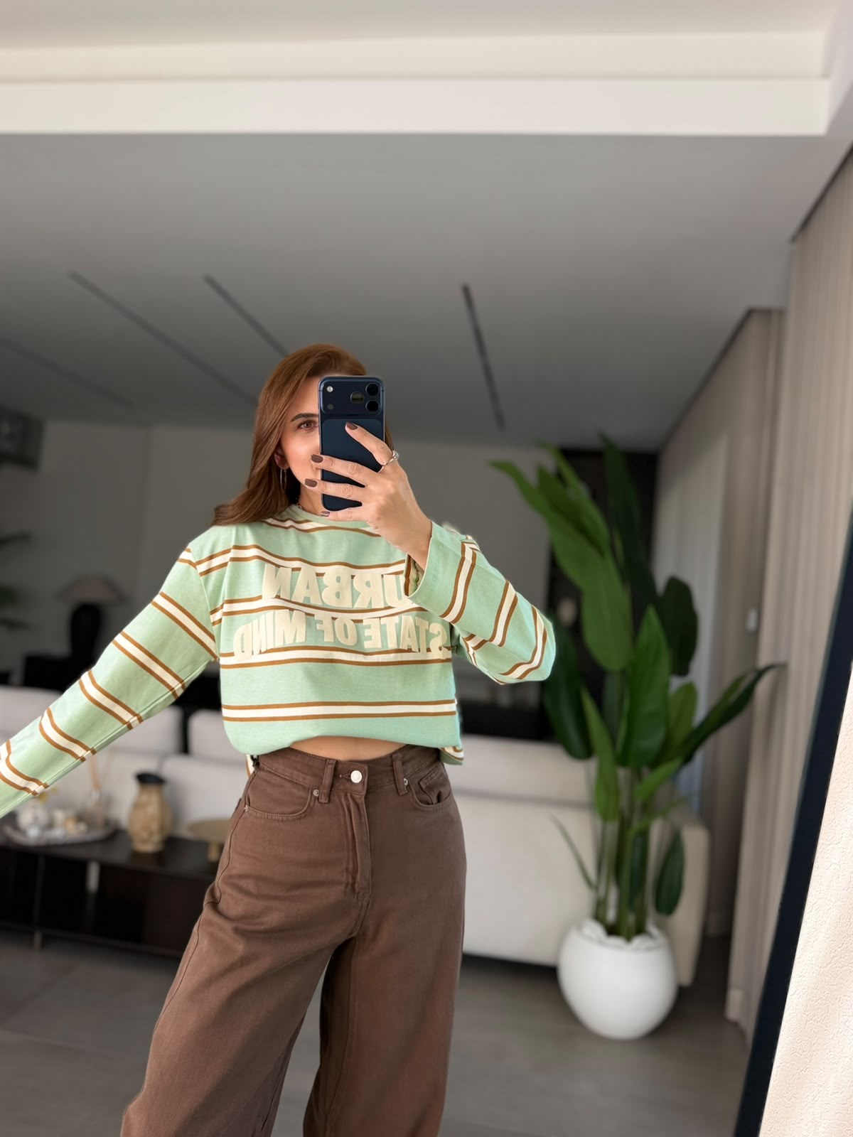 State Of Mind Baskılı Sweatshırt