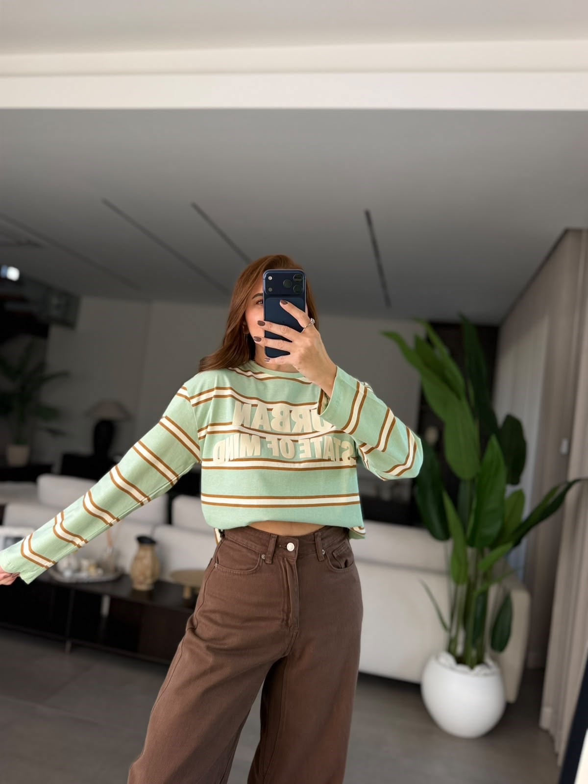 State Of Mind Baskılı Sweatshırt