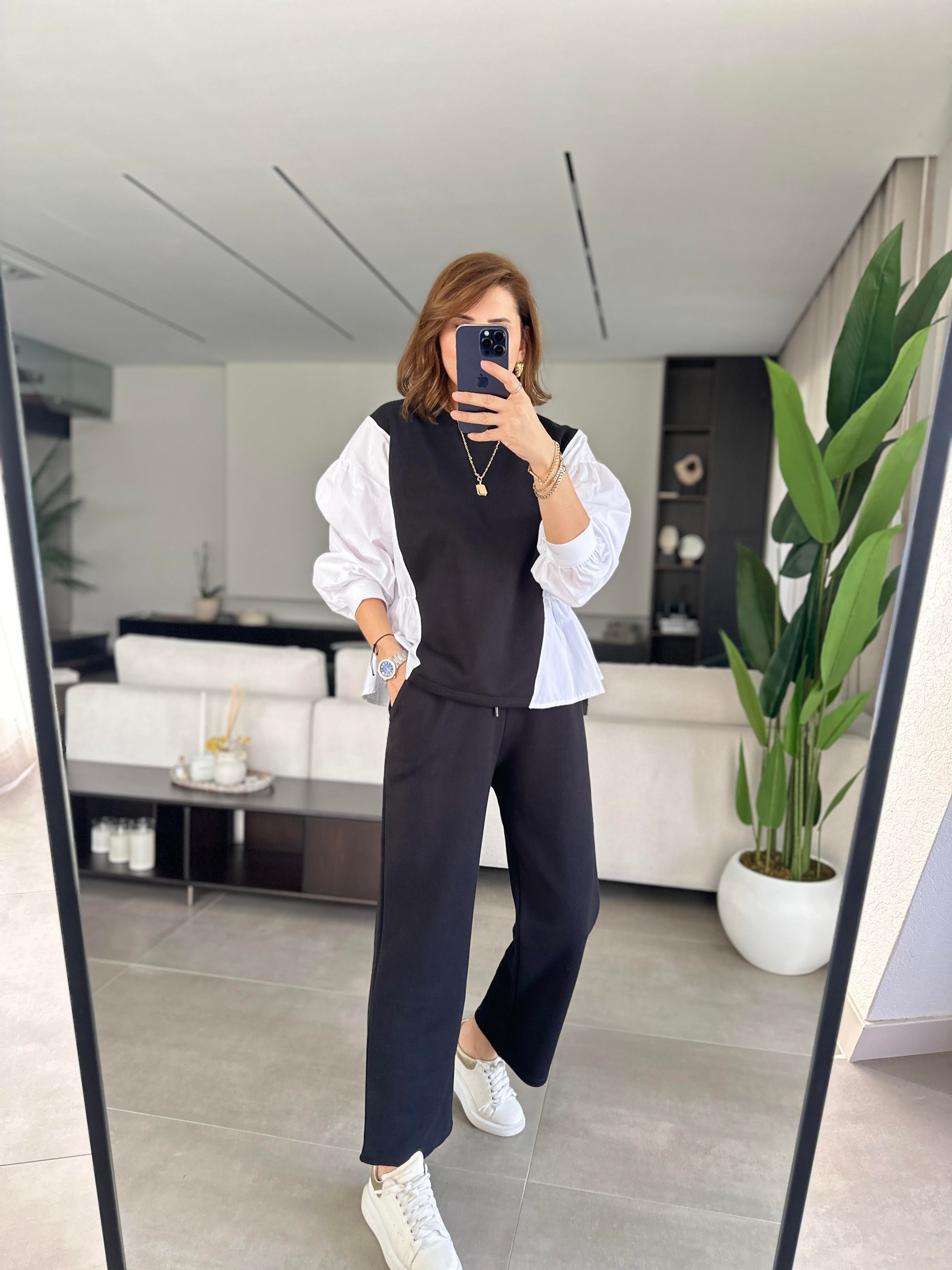 Sweat Gömlek Detaylı Takım