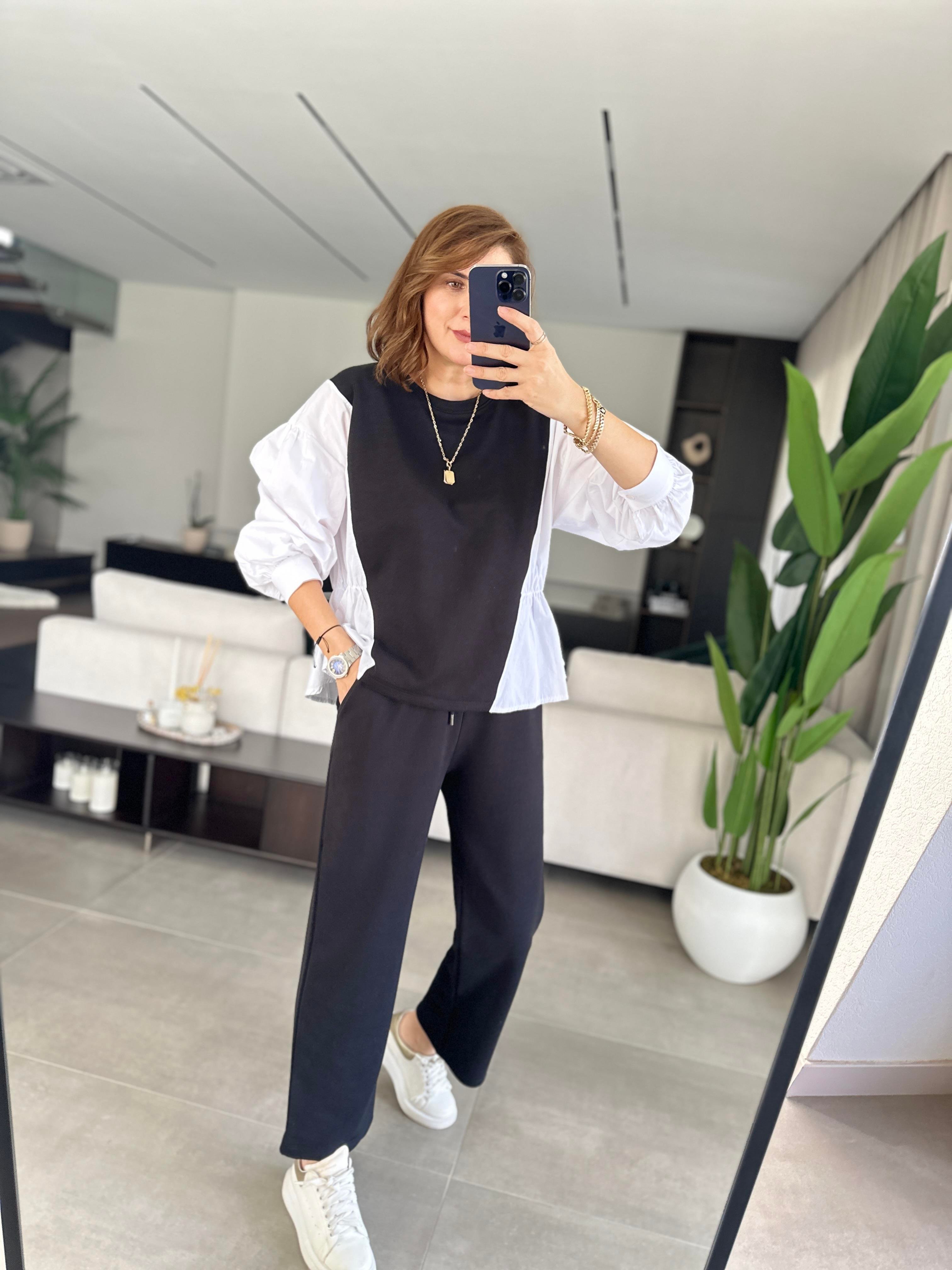 Sweat Gömlek Detaylı Takım