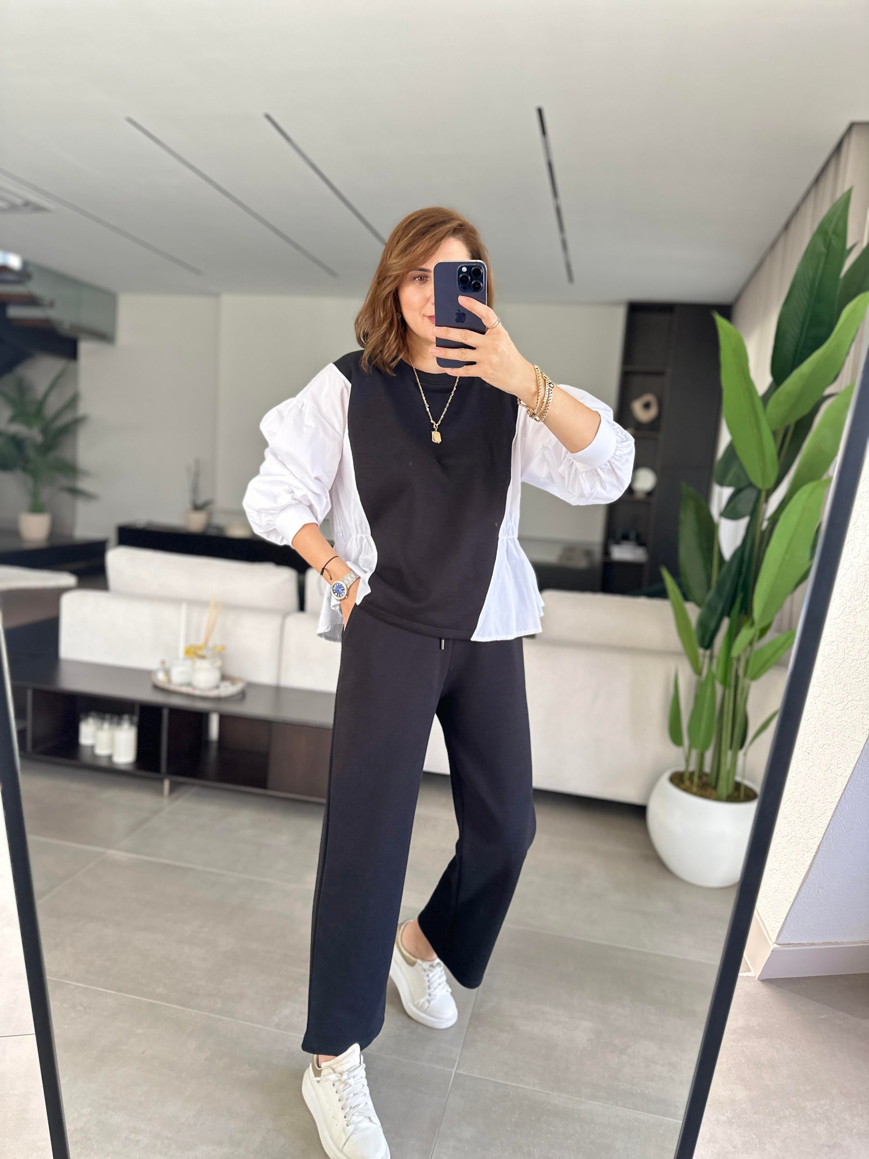 Sweat Gömlek Detaylı Takım