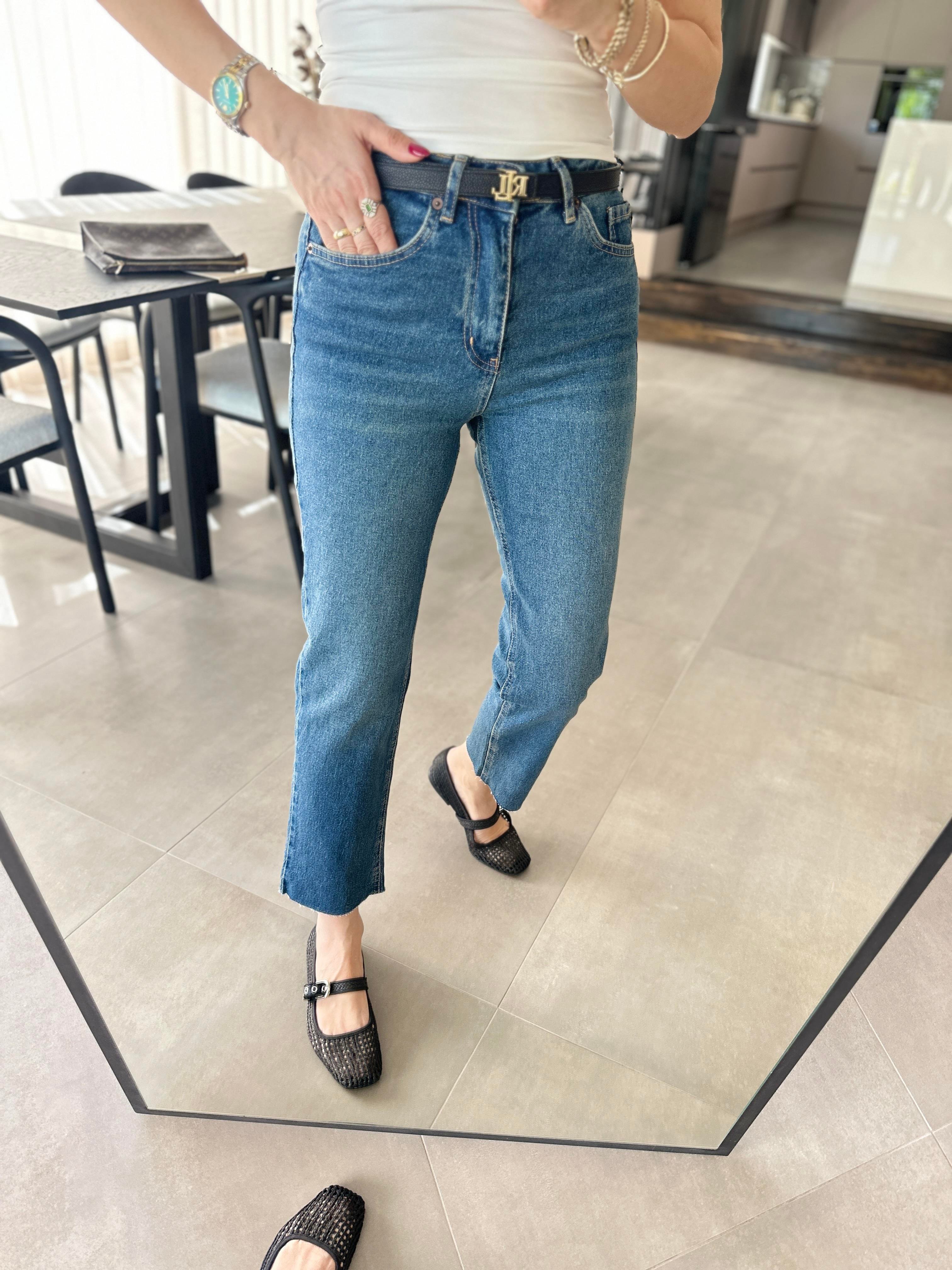 Taşlamalı Boyfit Jean