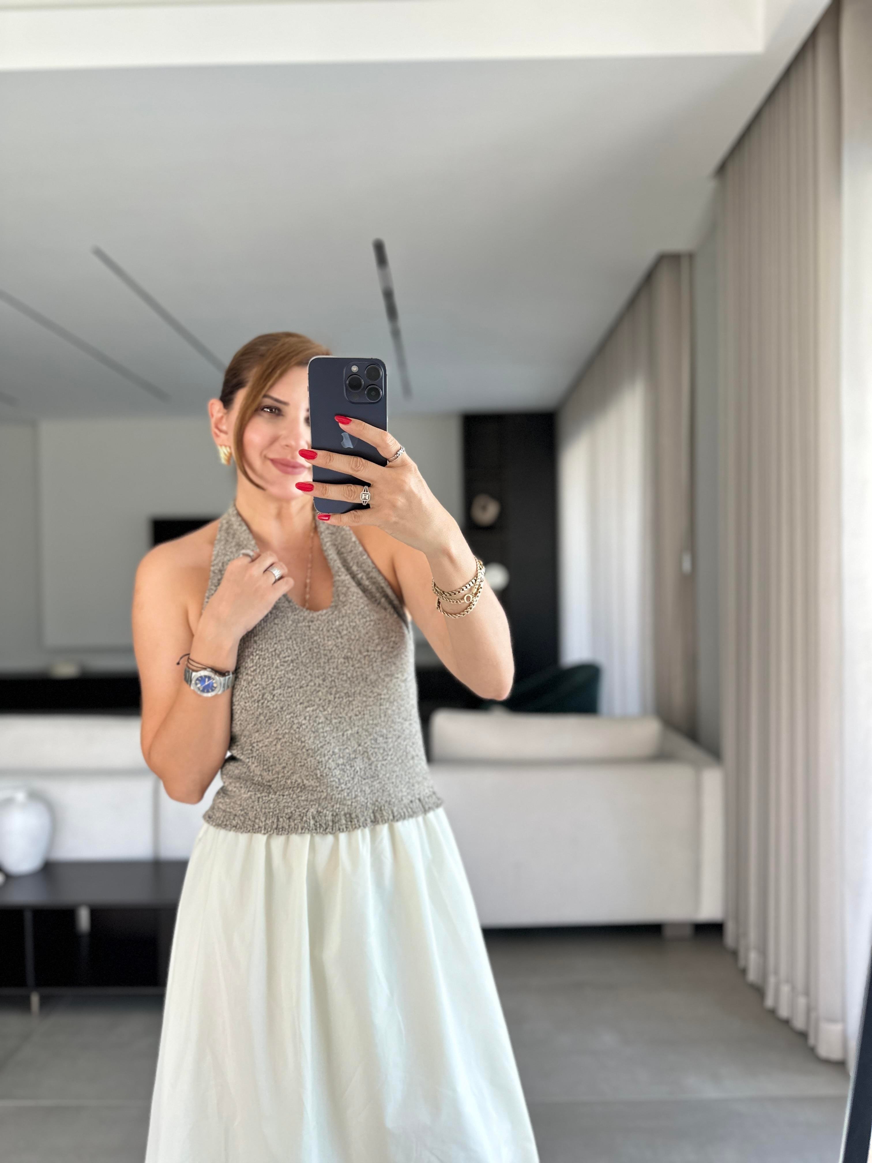 Triko Garnili Elbise