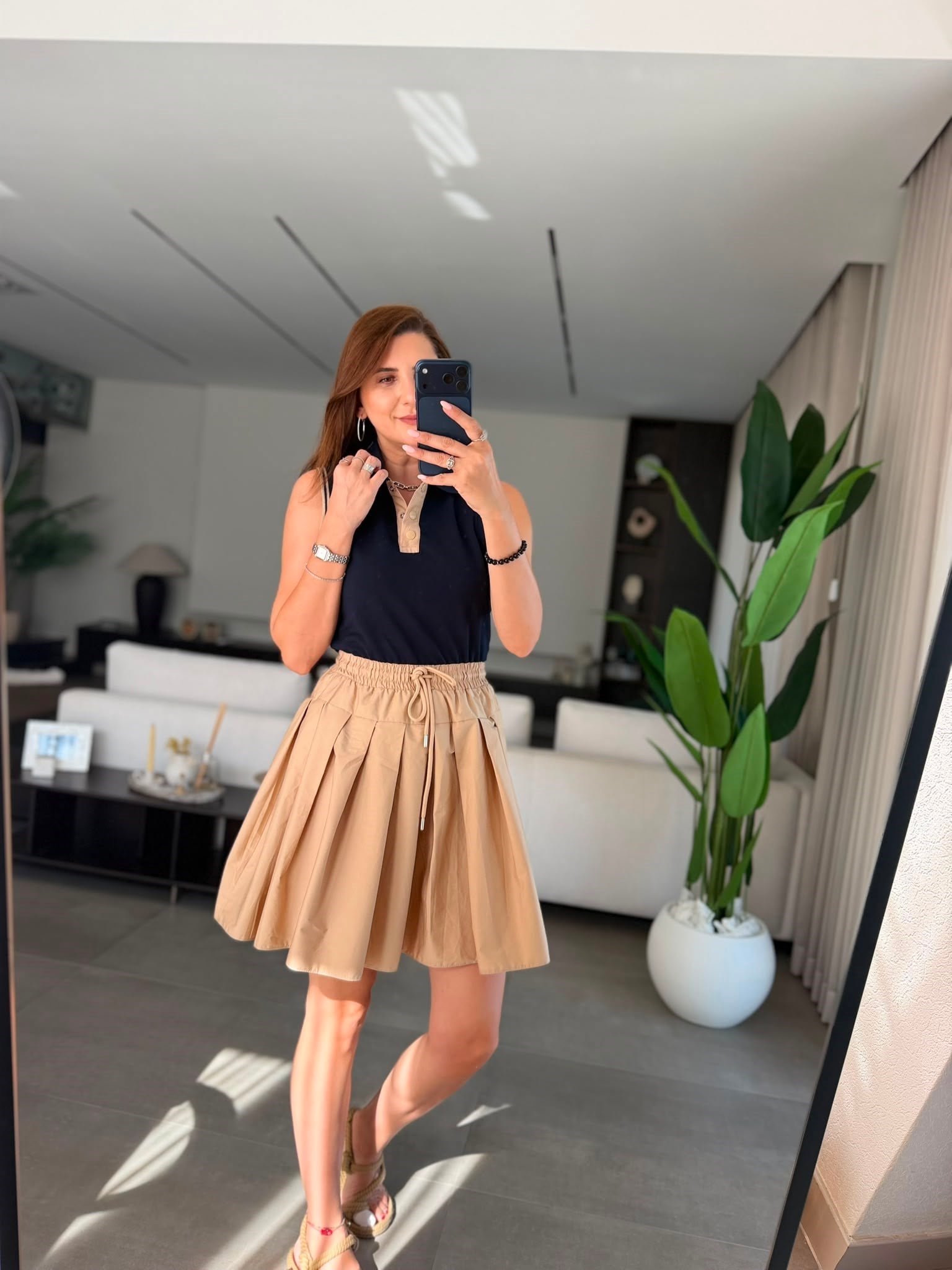 Triko Yakalı Elbise