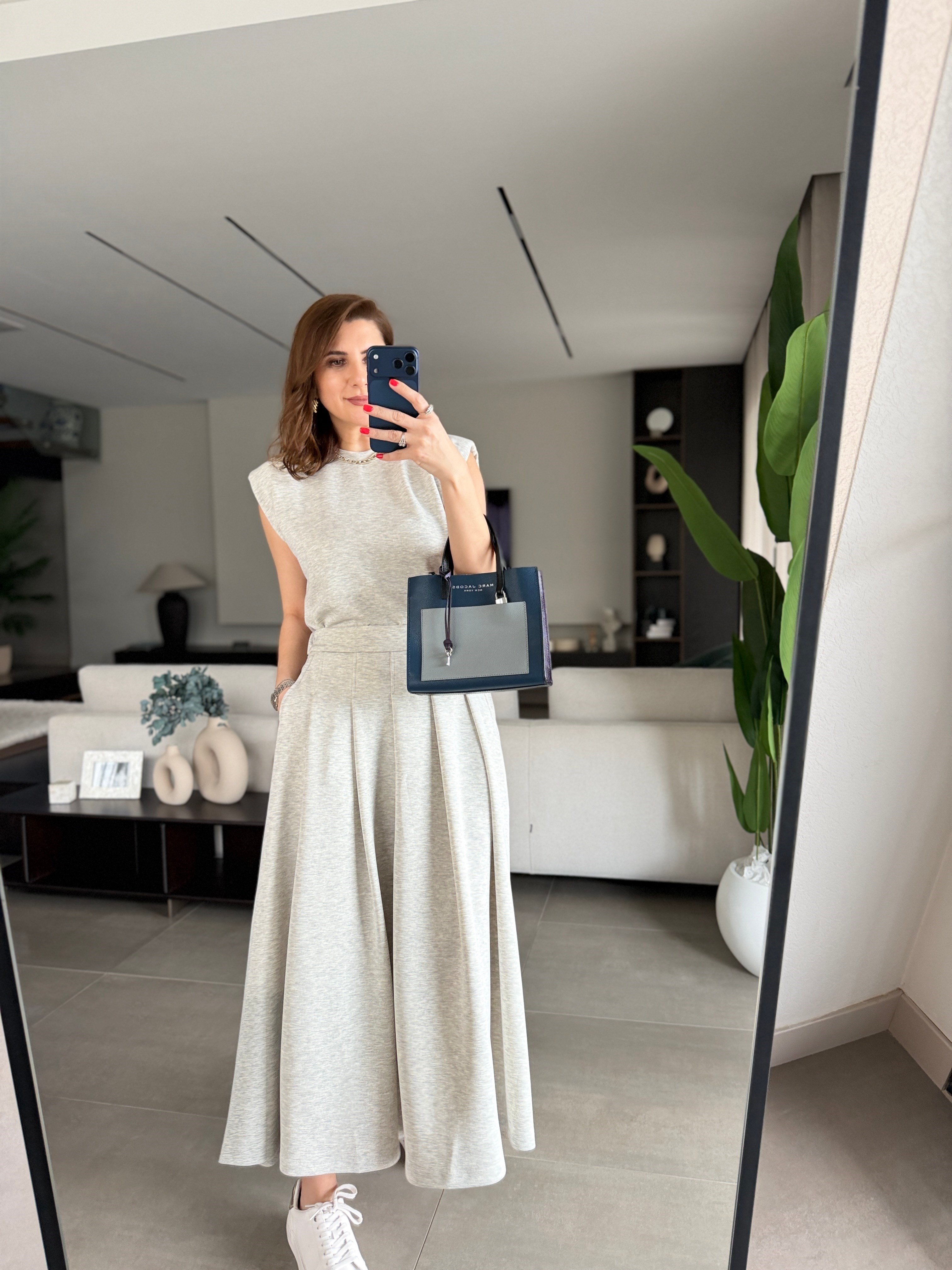 Vatkalı Bluz Etek Takım