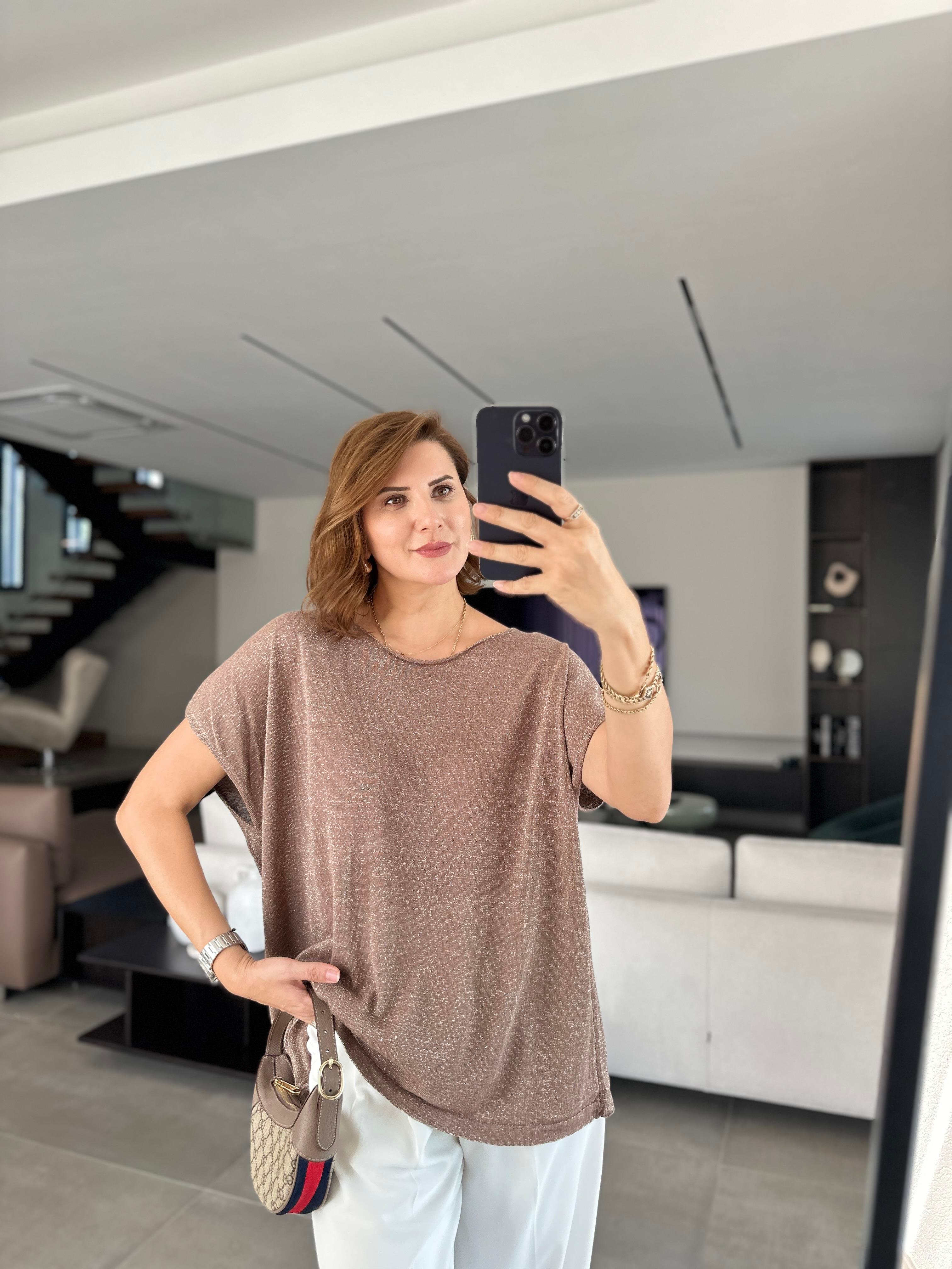 Vizon Simli Triko Bluz