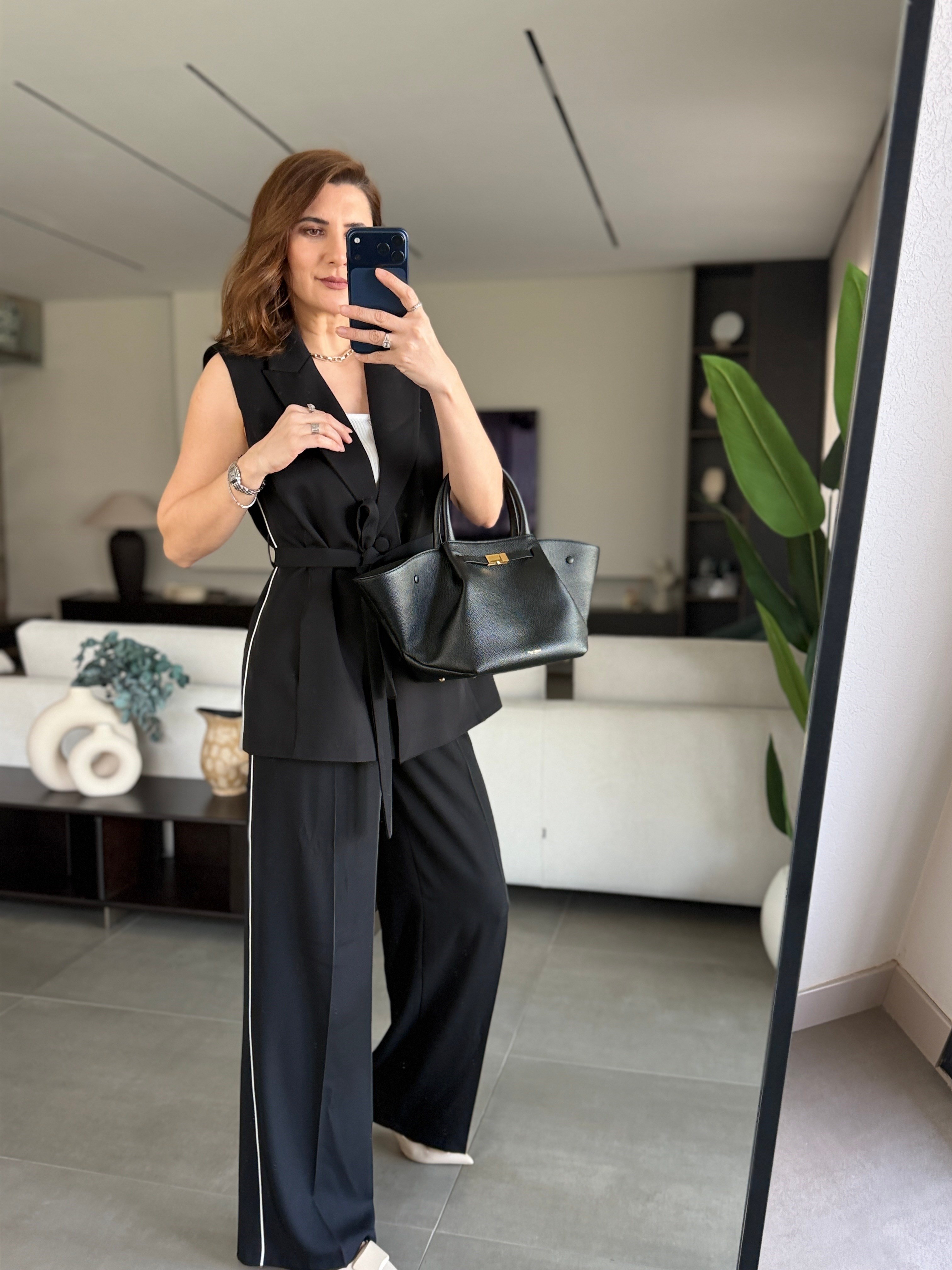 Yandan Biyeli Yelek Takım