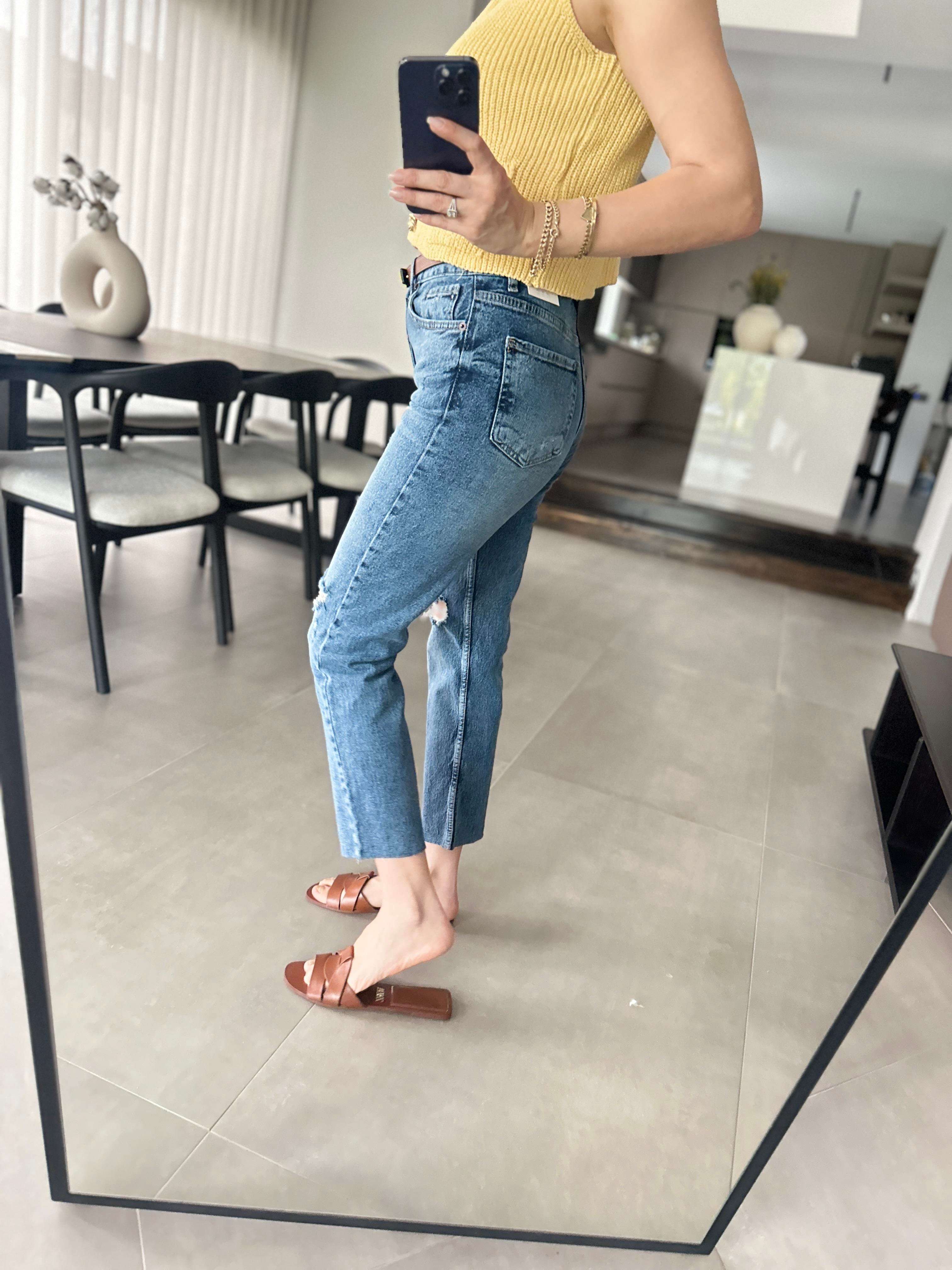 Yırtıklı Boyfit Jean