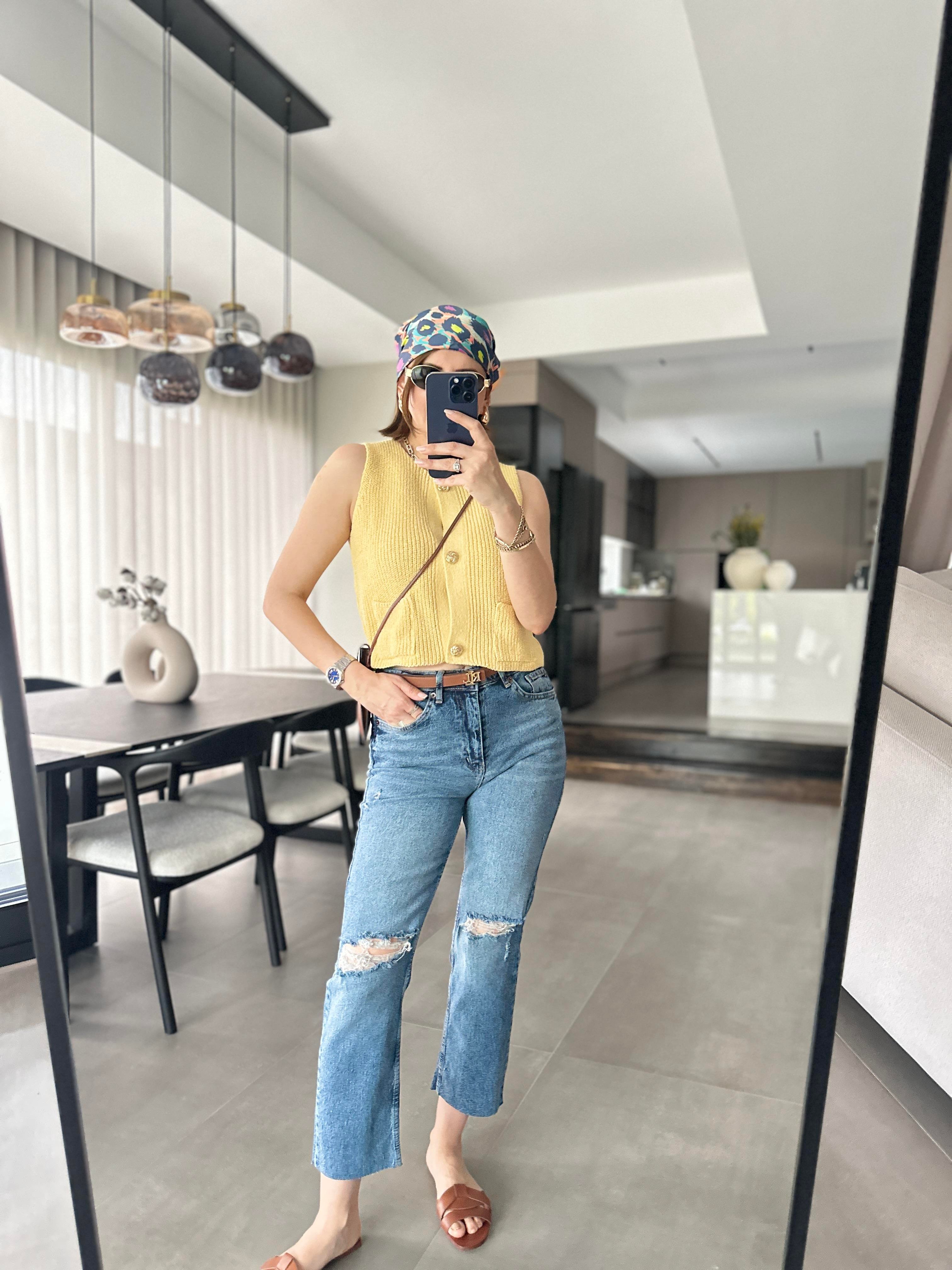 Yırtıklı Boyfit Jean