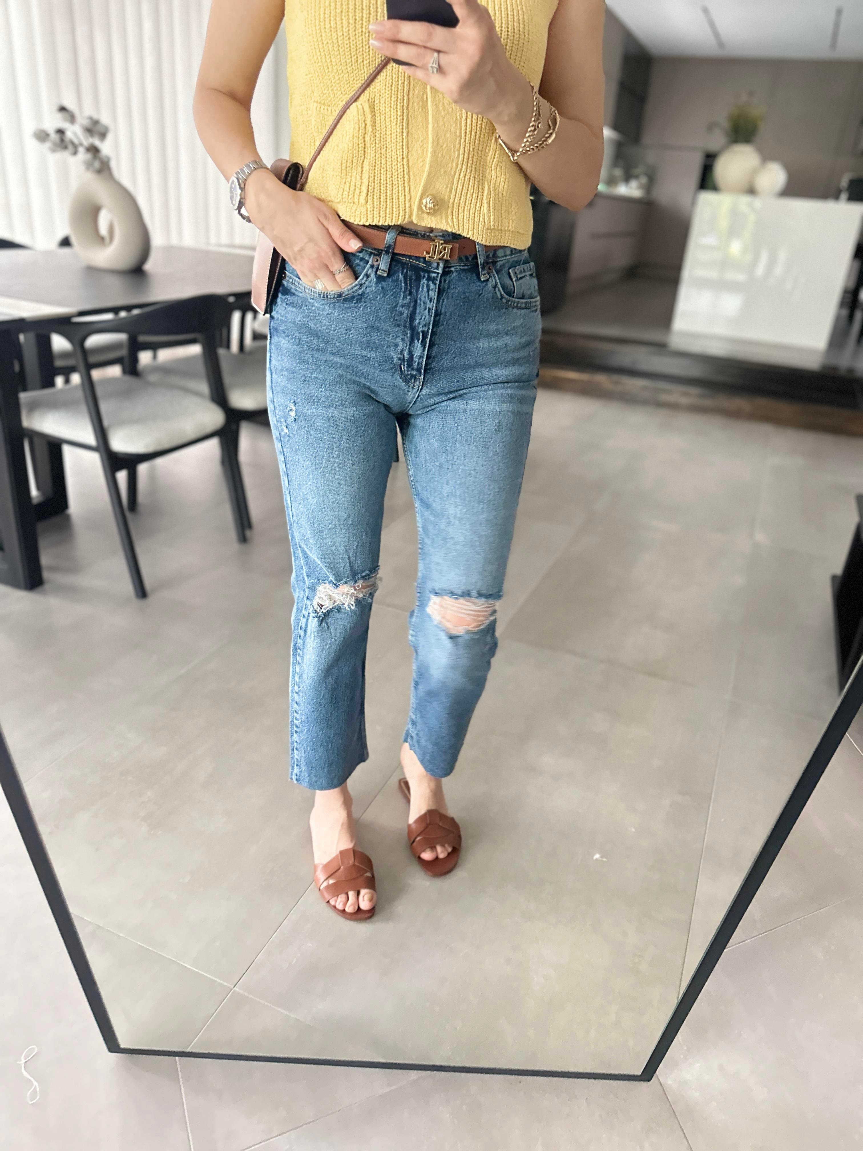 Yırtıklı Boyfit Jean