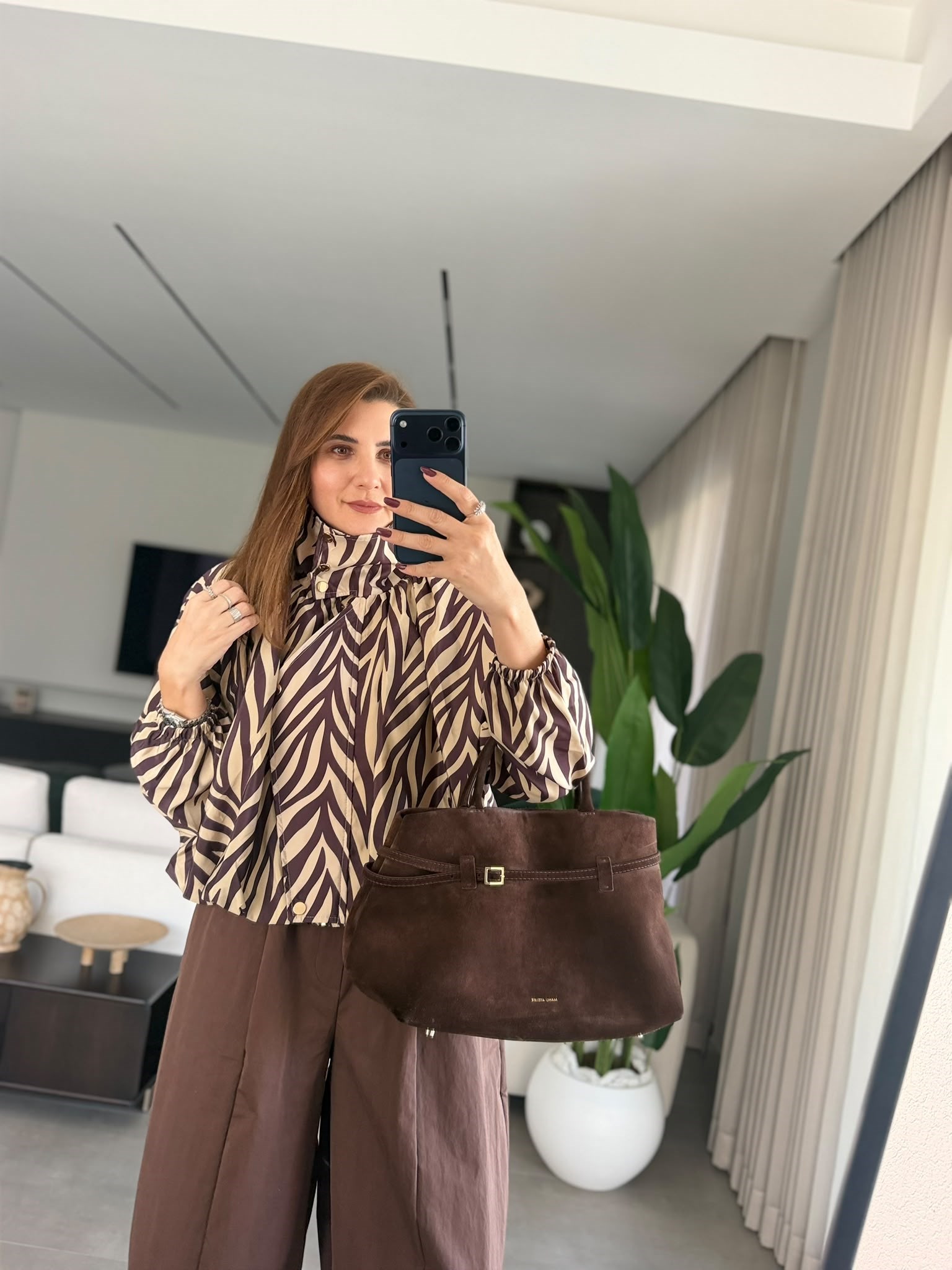 Zebra Desenli Yağmmurluk