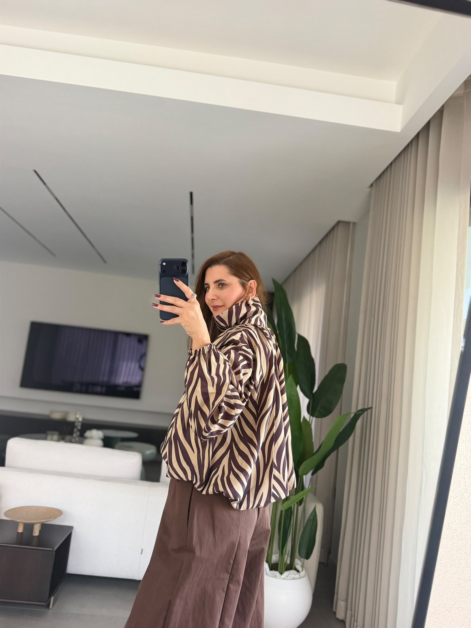 Zebra Desenli Yağmmurluk