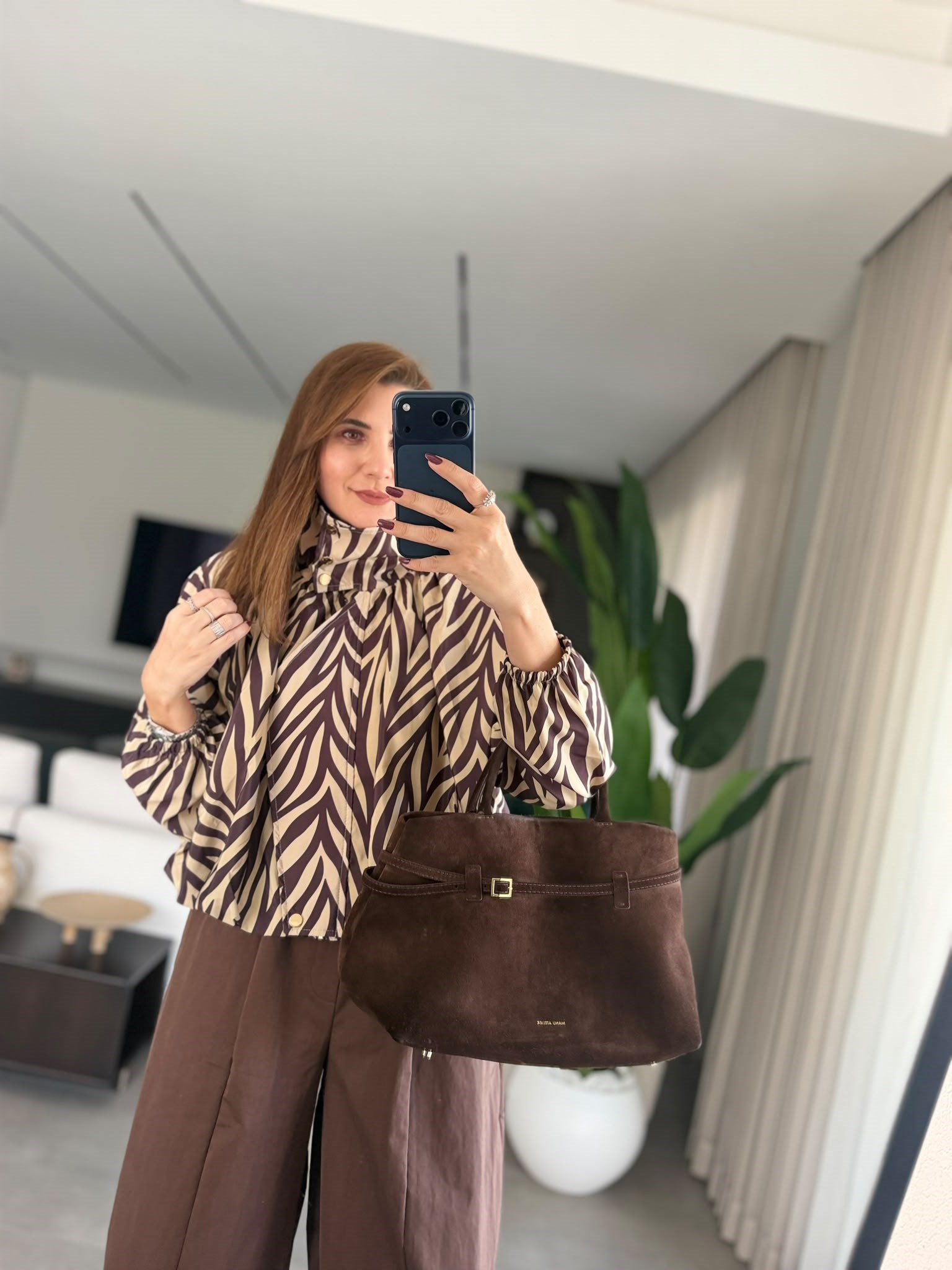 Zebra Desenli Yağmmurluk