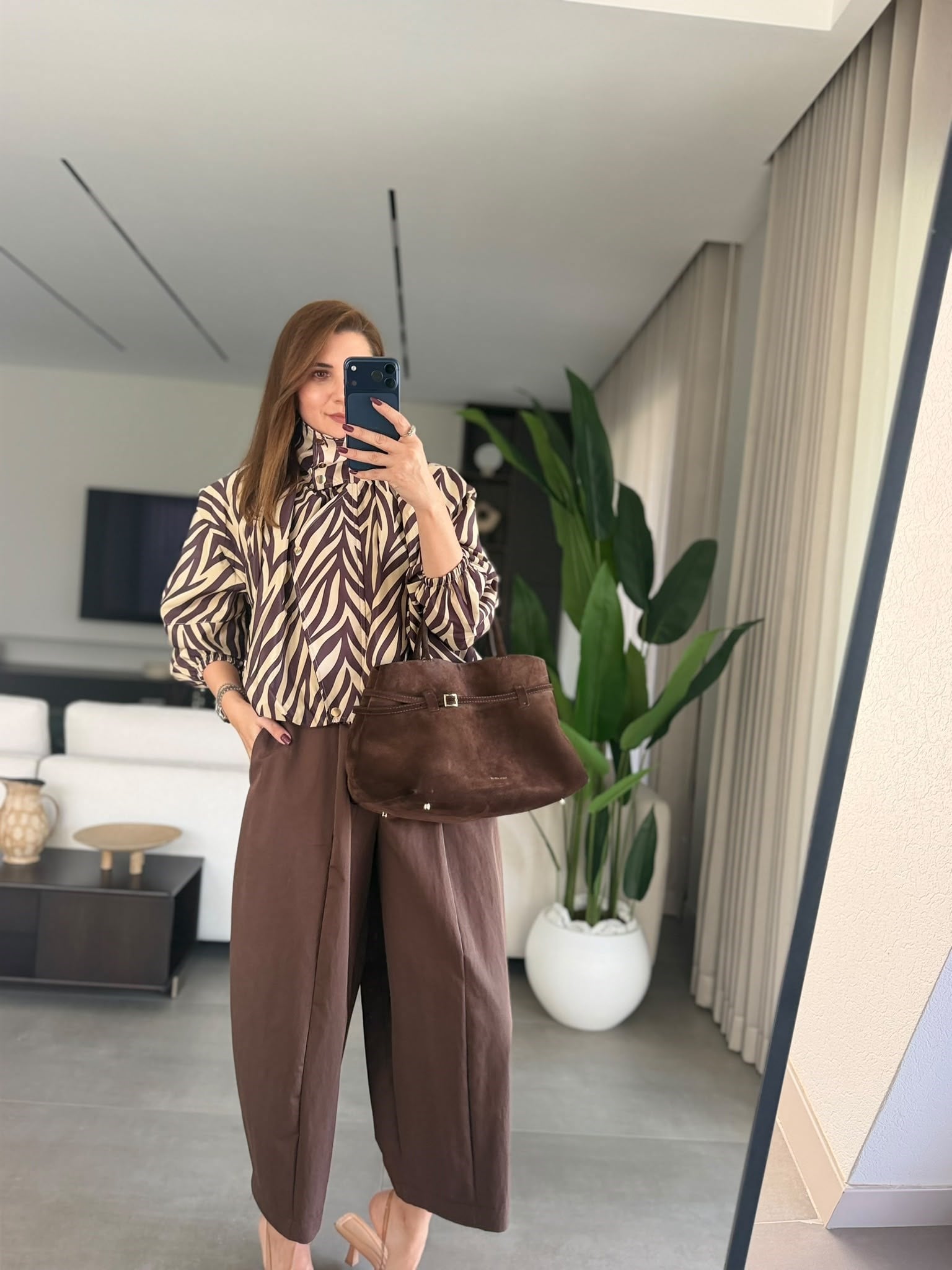Zebra Desenli Yağmmurluk