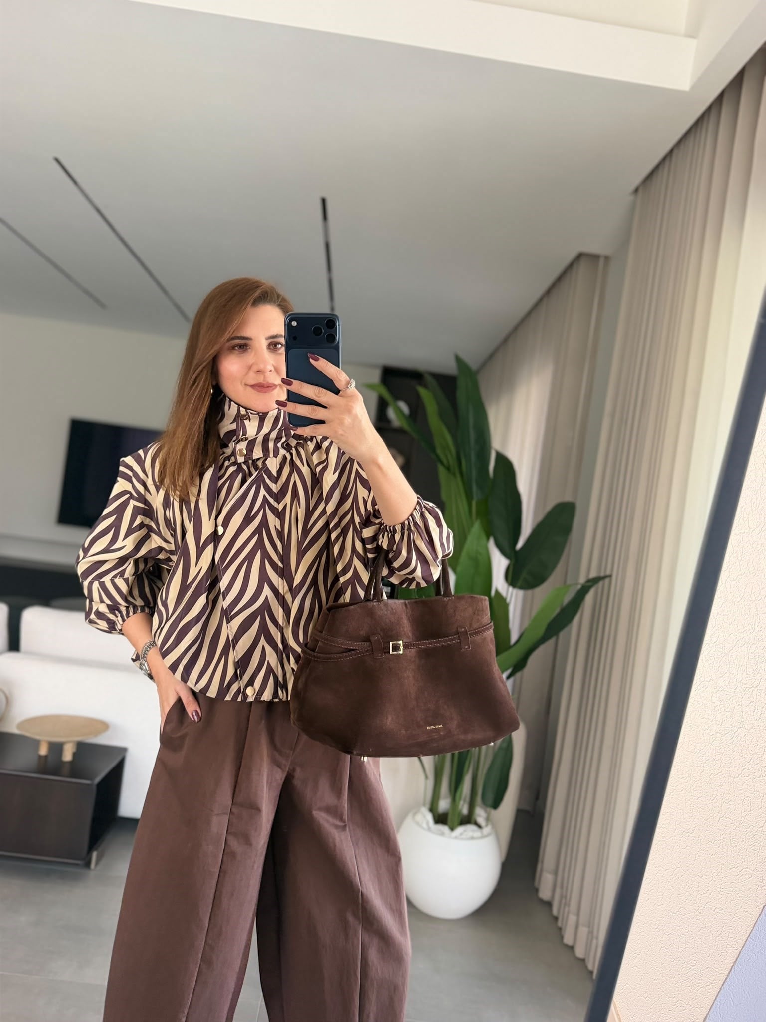 Zebra Desenli Yağmmurluk