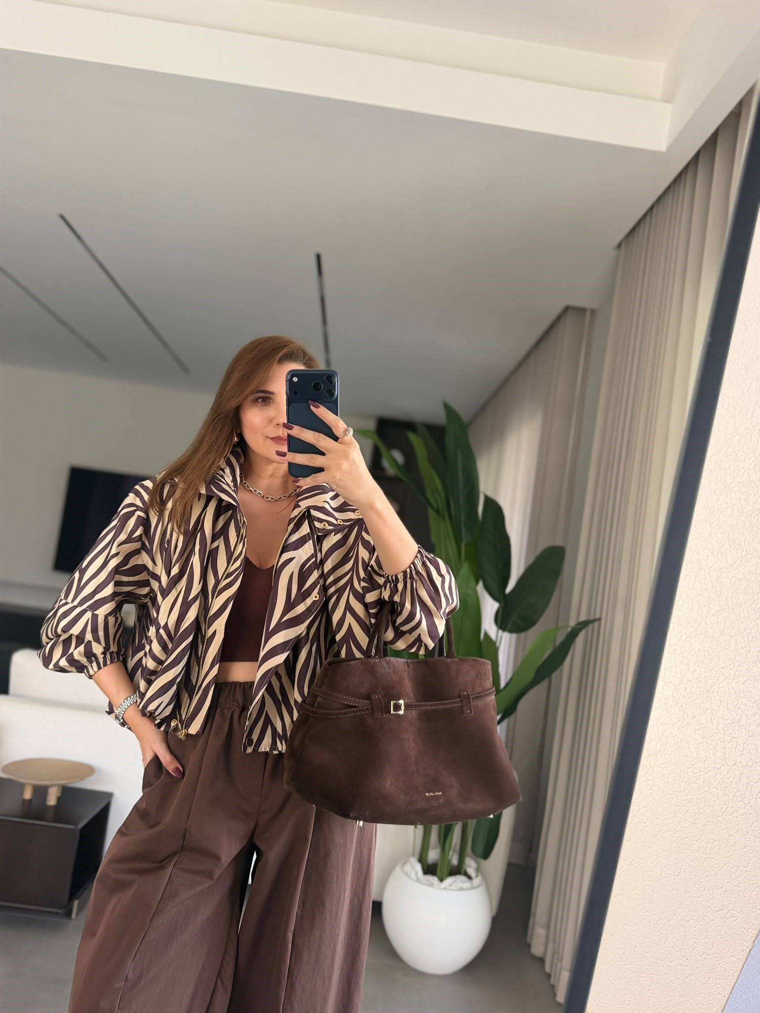 Zebra Desenli Yağmmurluk