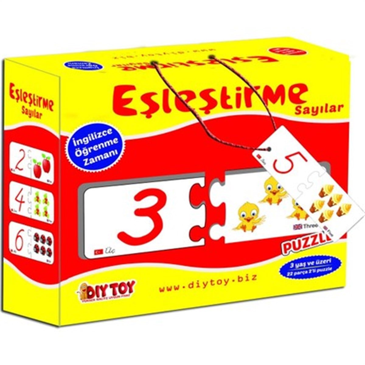 Eşleştirme Sayılar Kavram Seti 2'li Puzzle