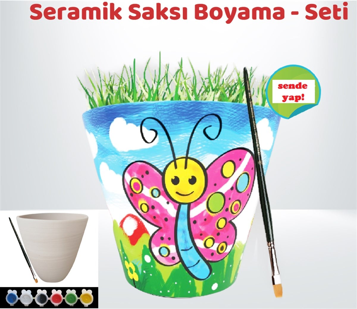 Seramik Saksı Boyama