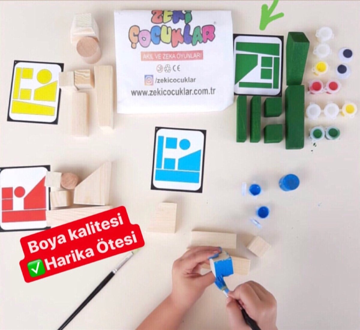 Zeki Ahşap Bloklar & Boyama