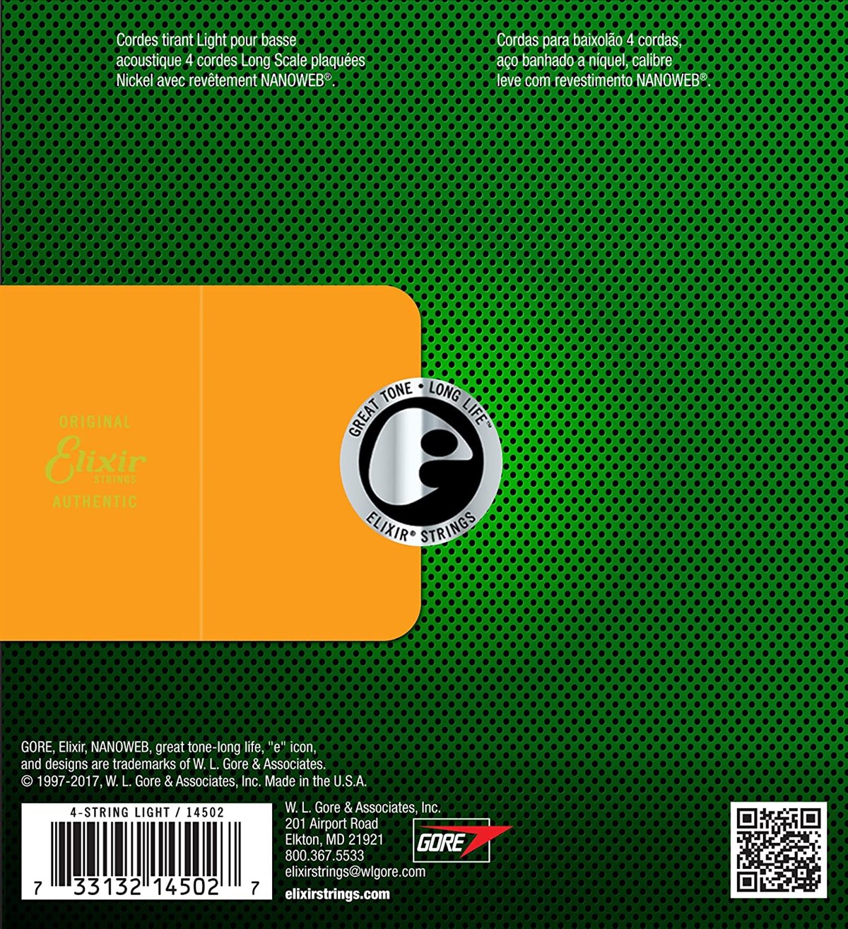 Elixir 045-100 Nanoweb Bas Gitar Teli
