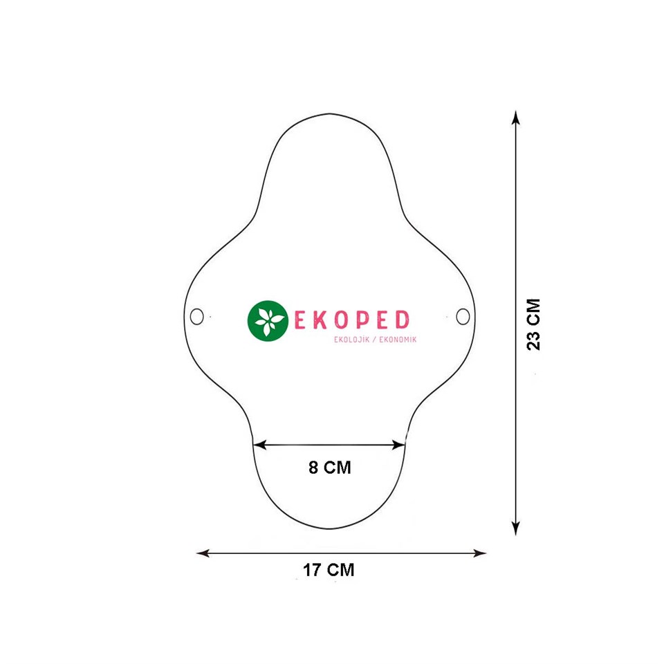 Ekoped Doğal Yıkanabilir Kadın Pedi 12'li Karışık (Gece/Normal)