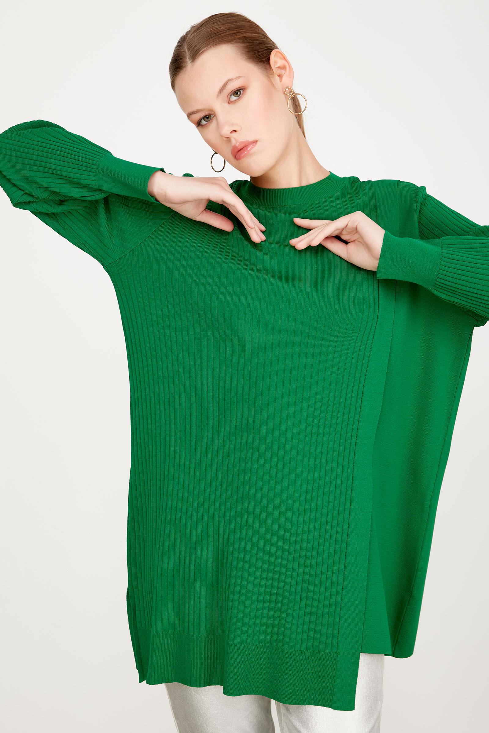 ASİMETRİK DETAYLI RAYON TUNİK BENETTON