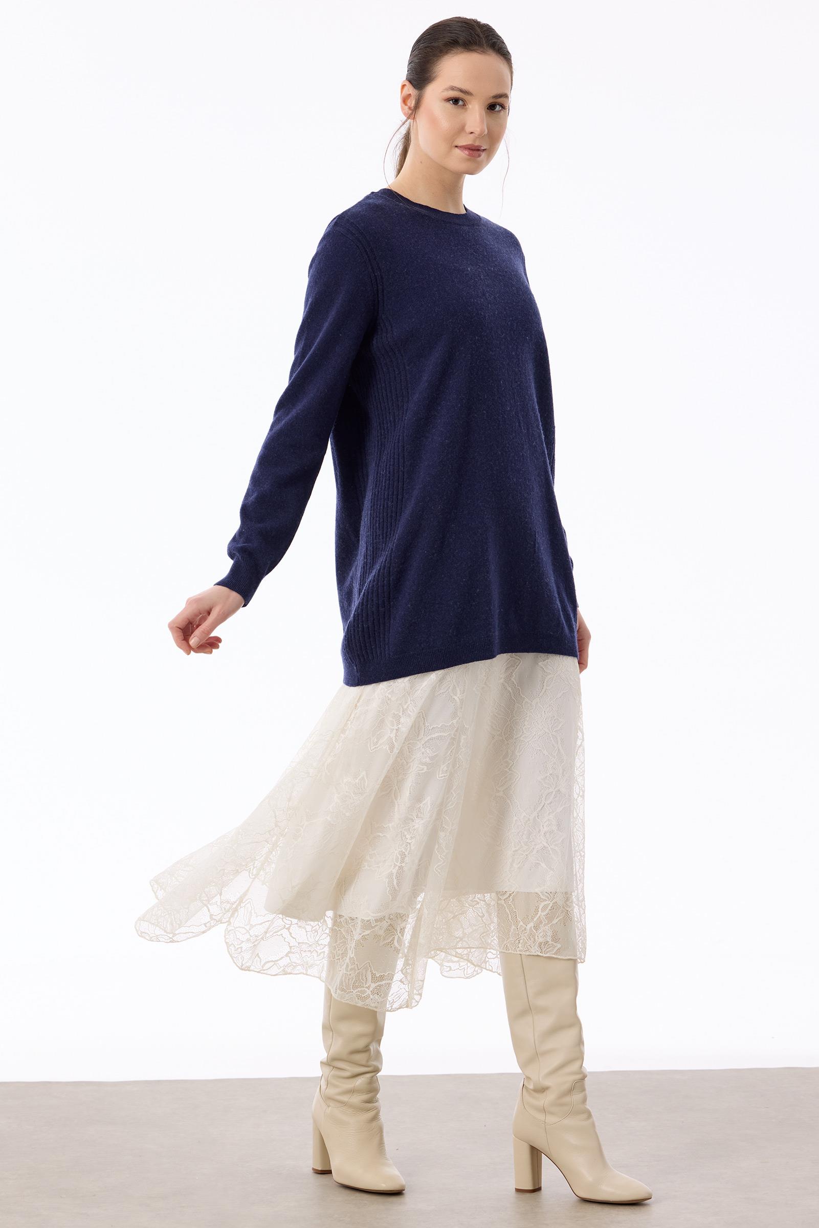 Basic Casmir Triko Tunik LACİVERT