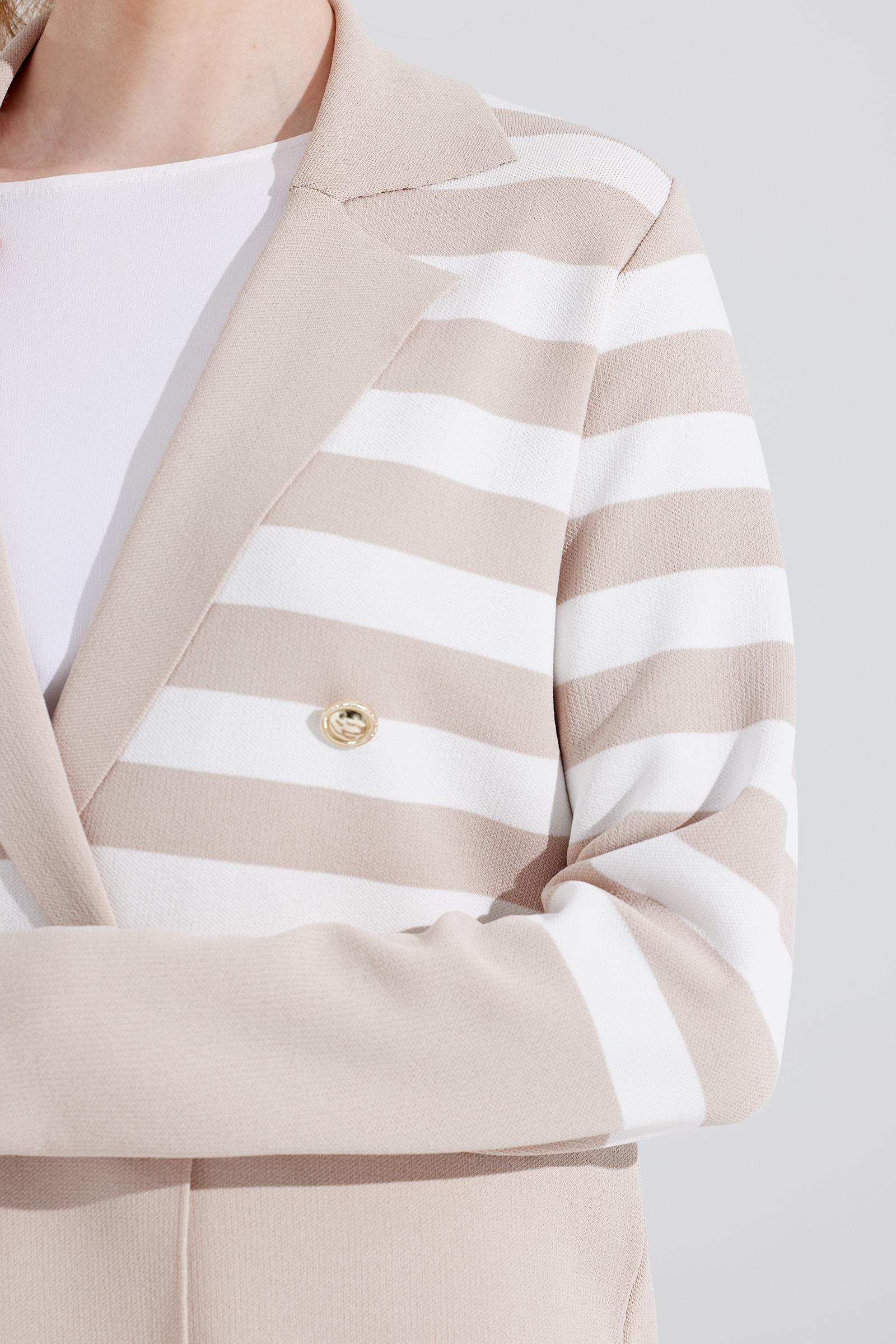 Çizgi Detaylı Rayon Takım BEJ-EKRU