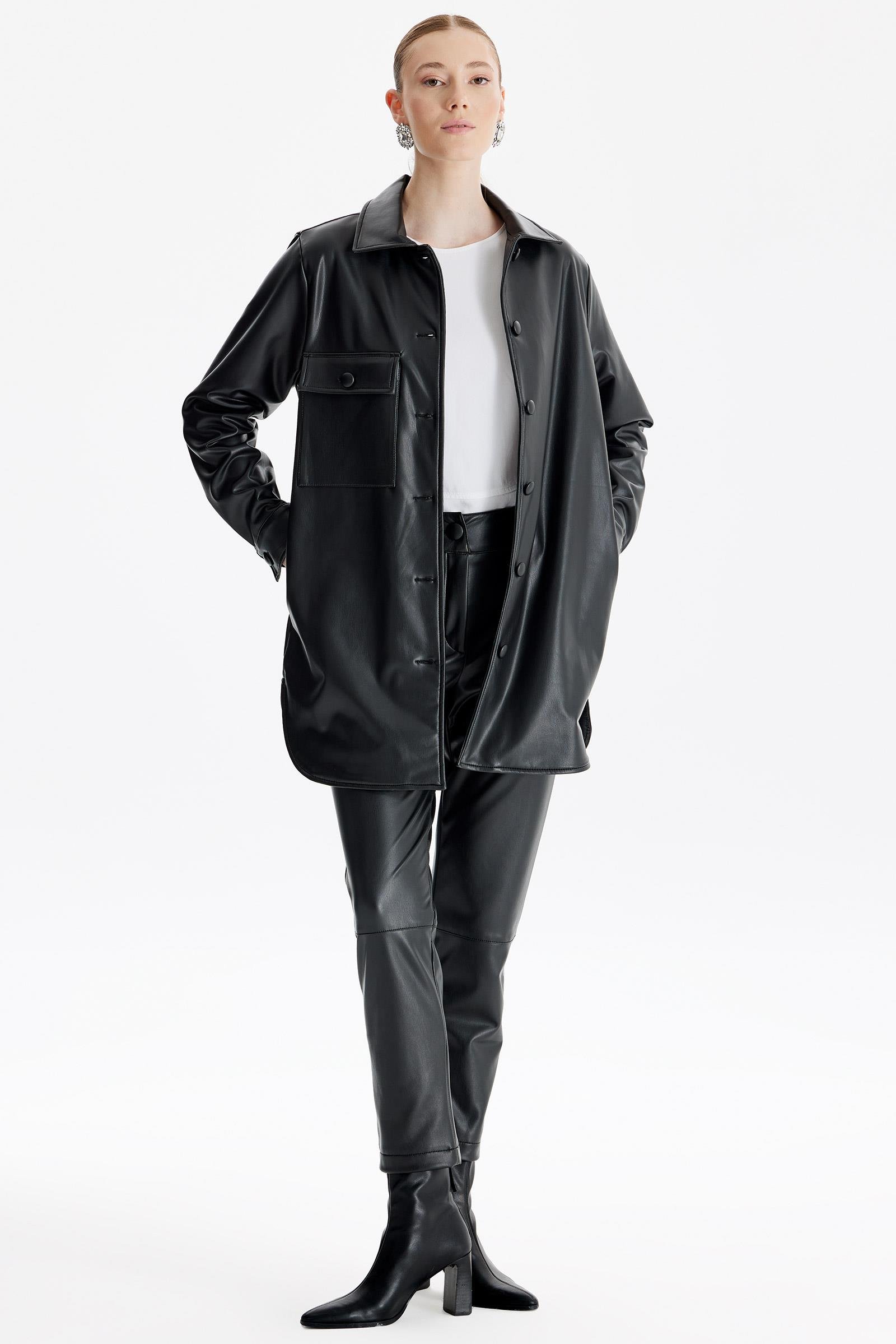 Deri İkili Takım SİYAH