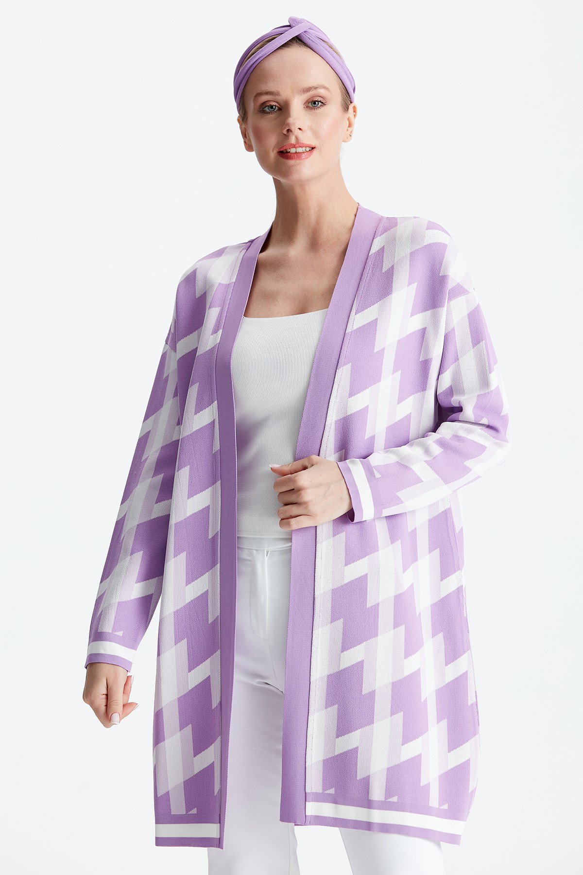 DESEN DETAYLI RAYON HIRKA K.LİLA