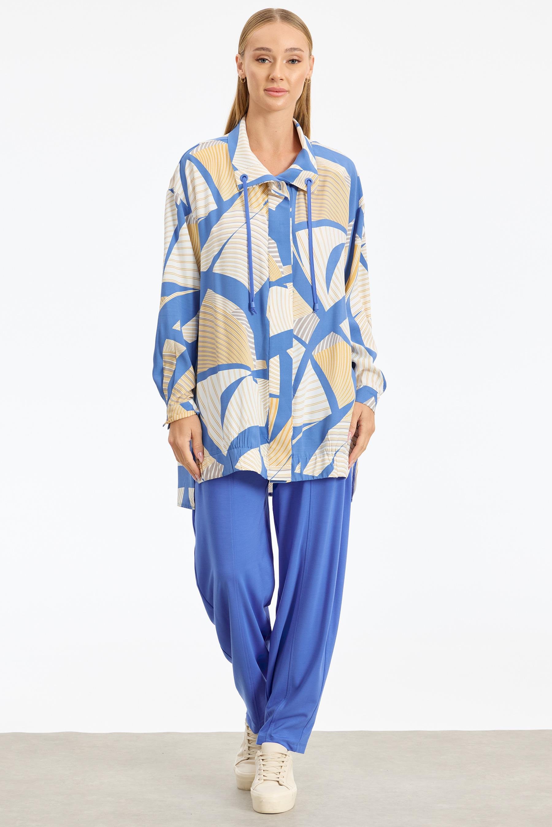 DESENLİ İKİLİ TAKIM MAVİ