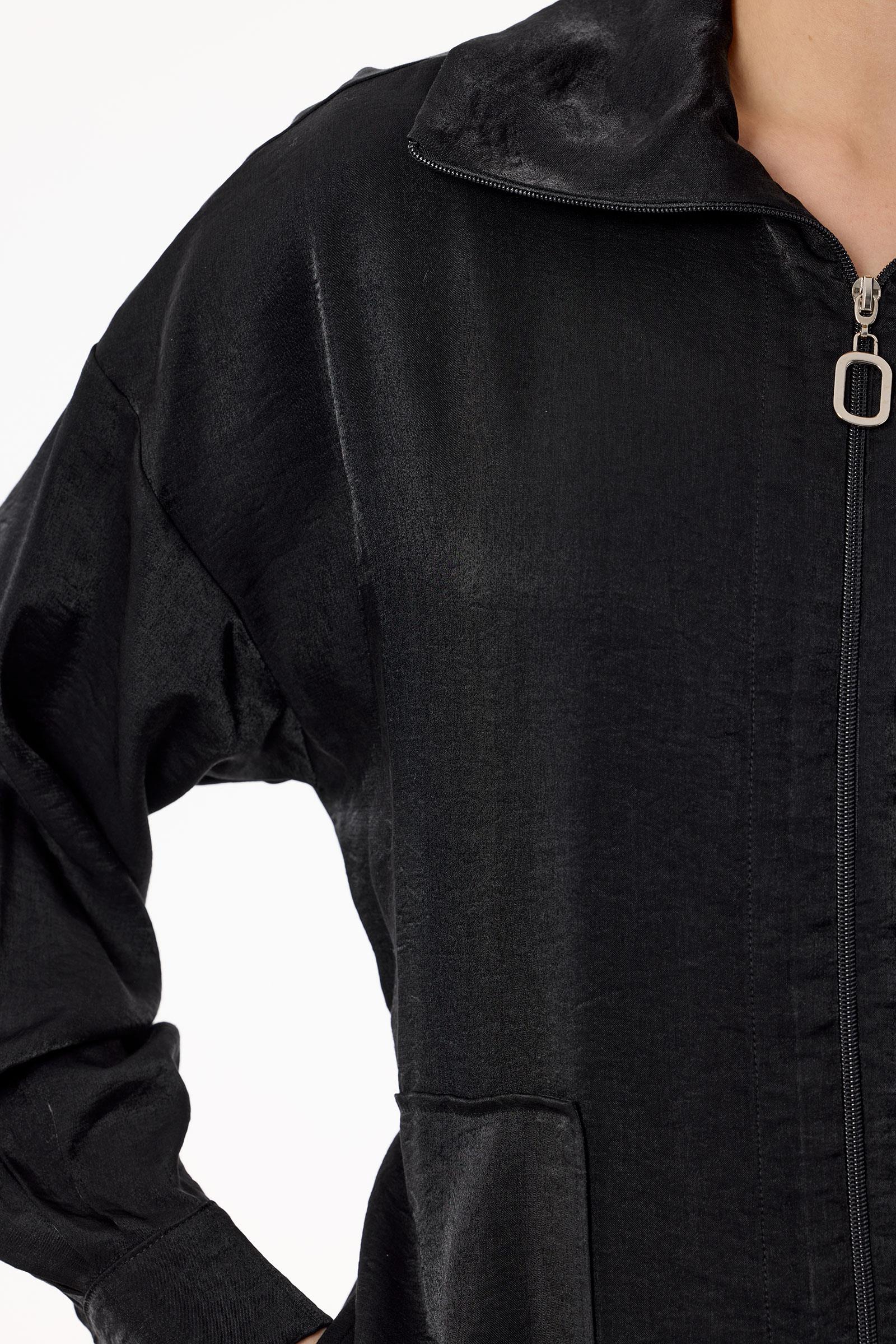 Desenli Pallazzo Pantolon Takım SİYAH