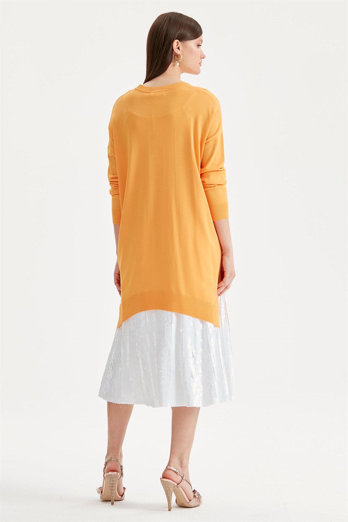 Düşük Kol Rayon Tunik