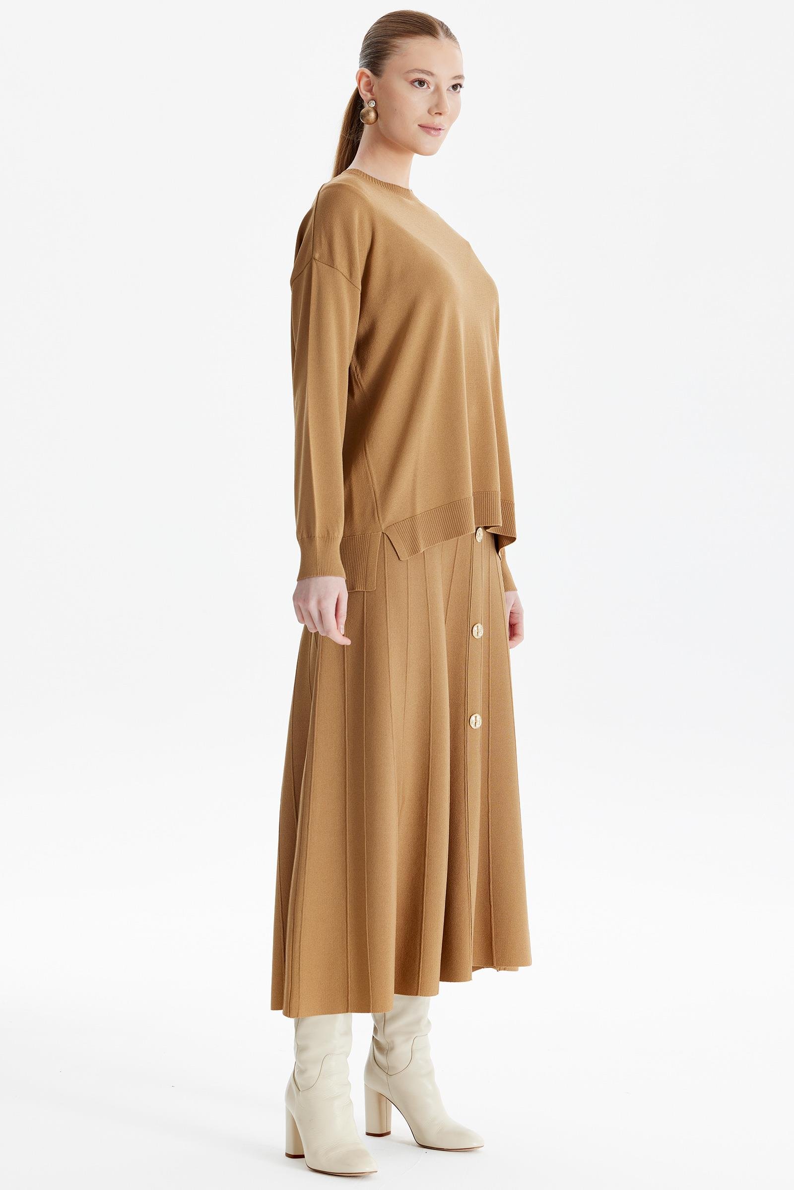 Eteği Düğmeli Rayon Takım CAMEL