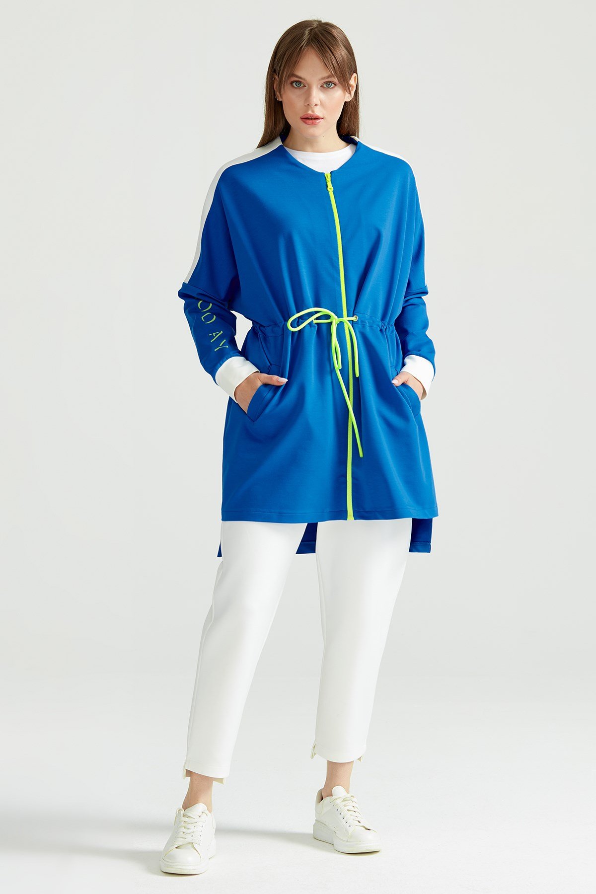 Fermuarlı Sweat Hırka SAKS