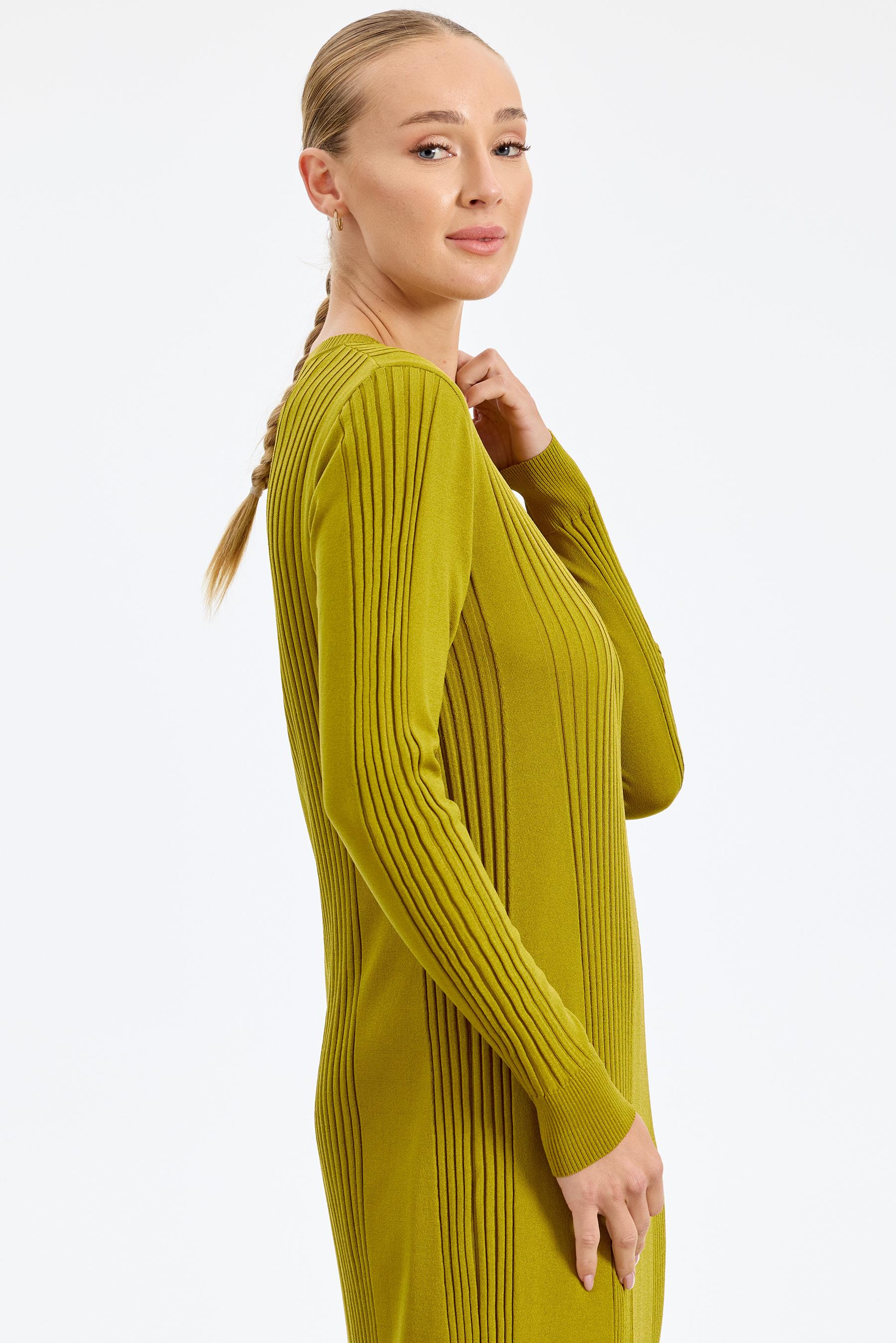 Fitil Detaylı Rayon Elbise ASİT